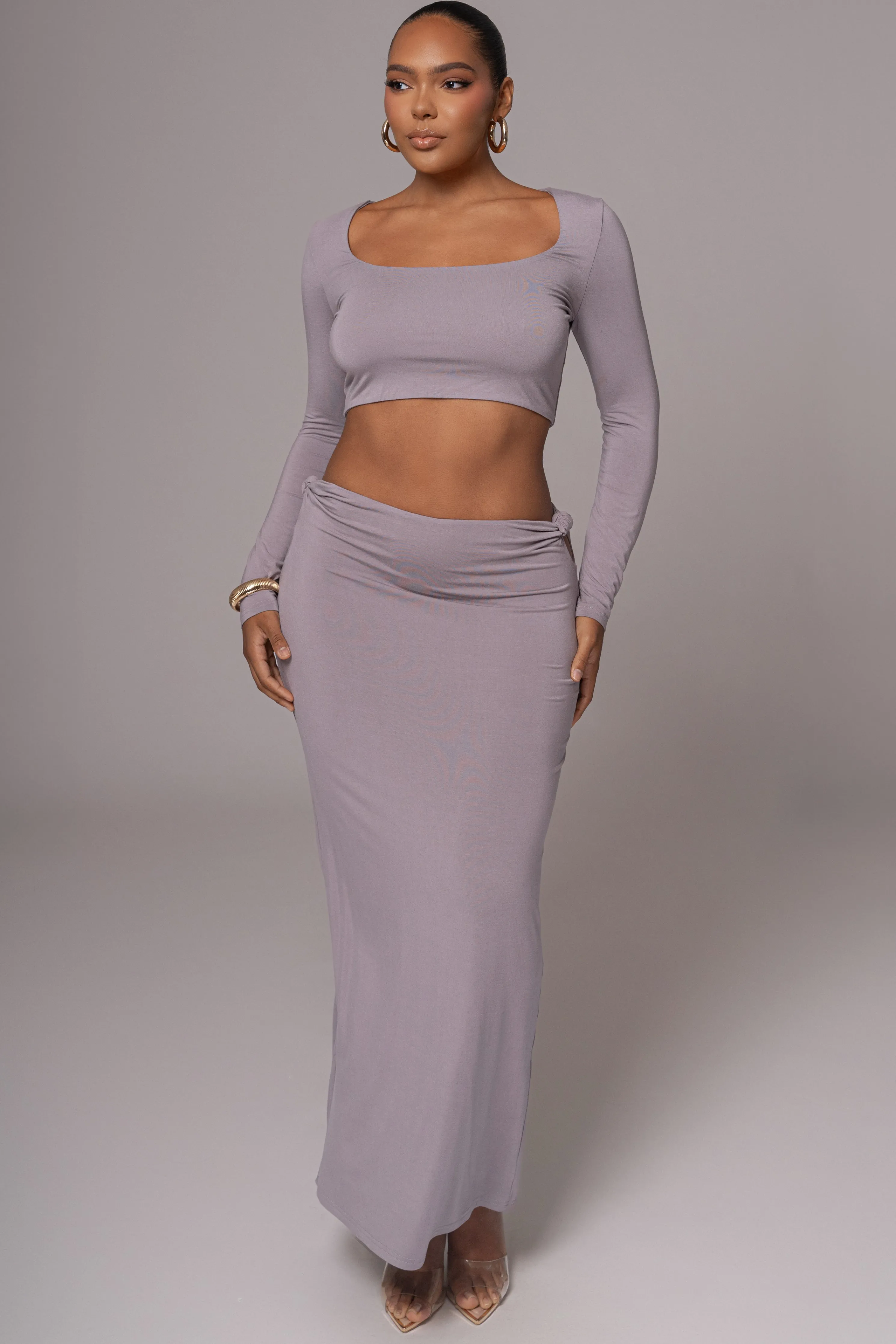Grey Geneva Skirt Set