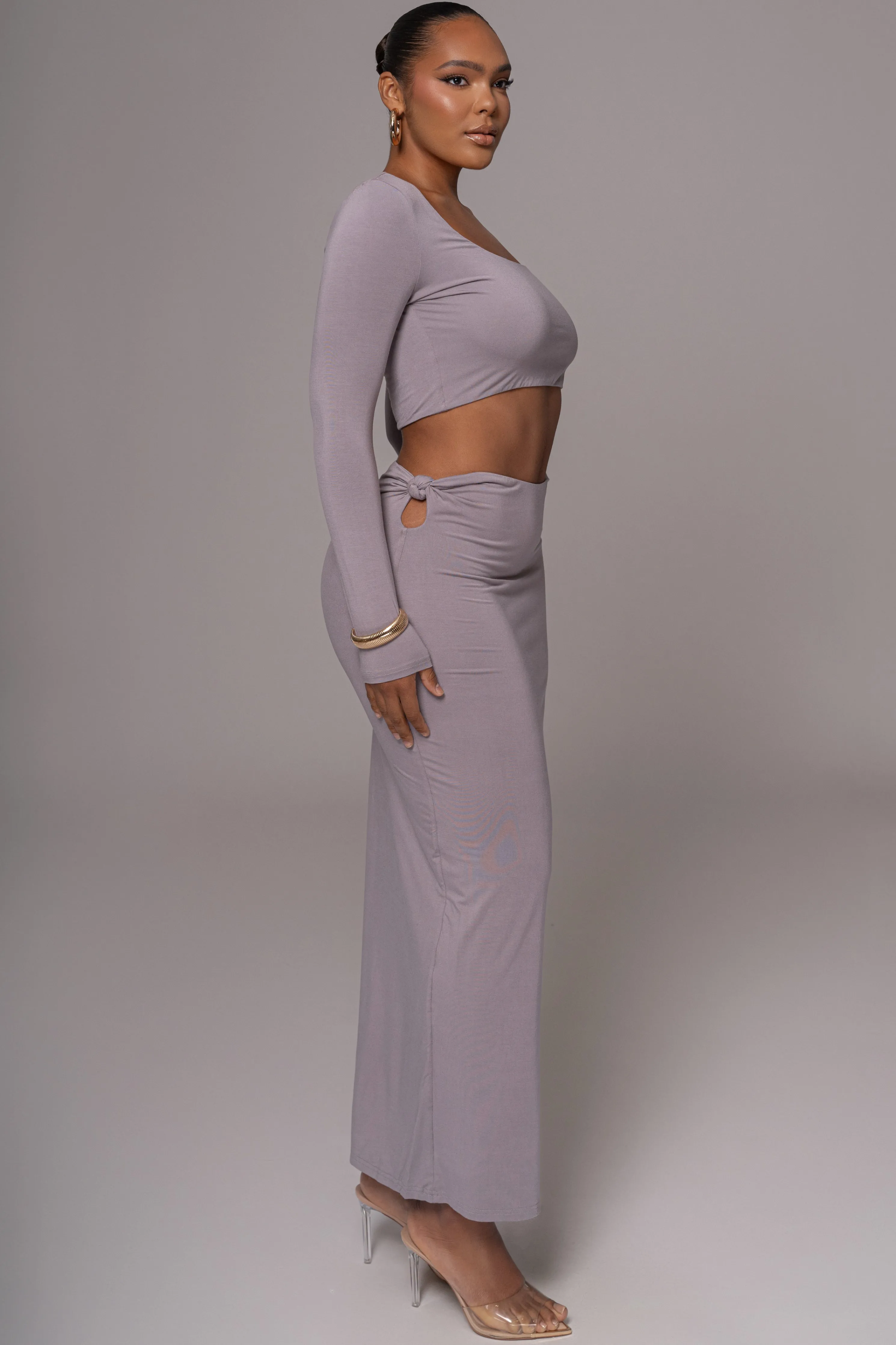 Grey Geneva Skirt Set