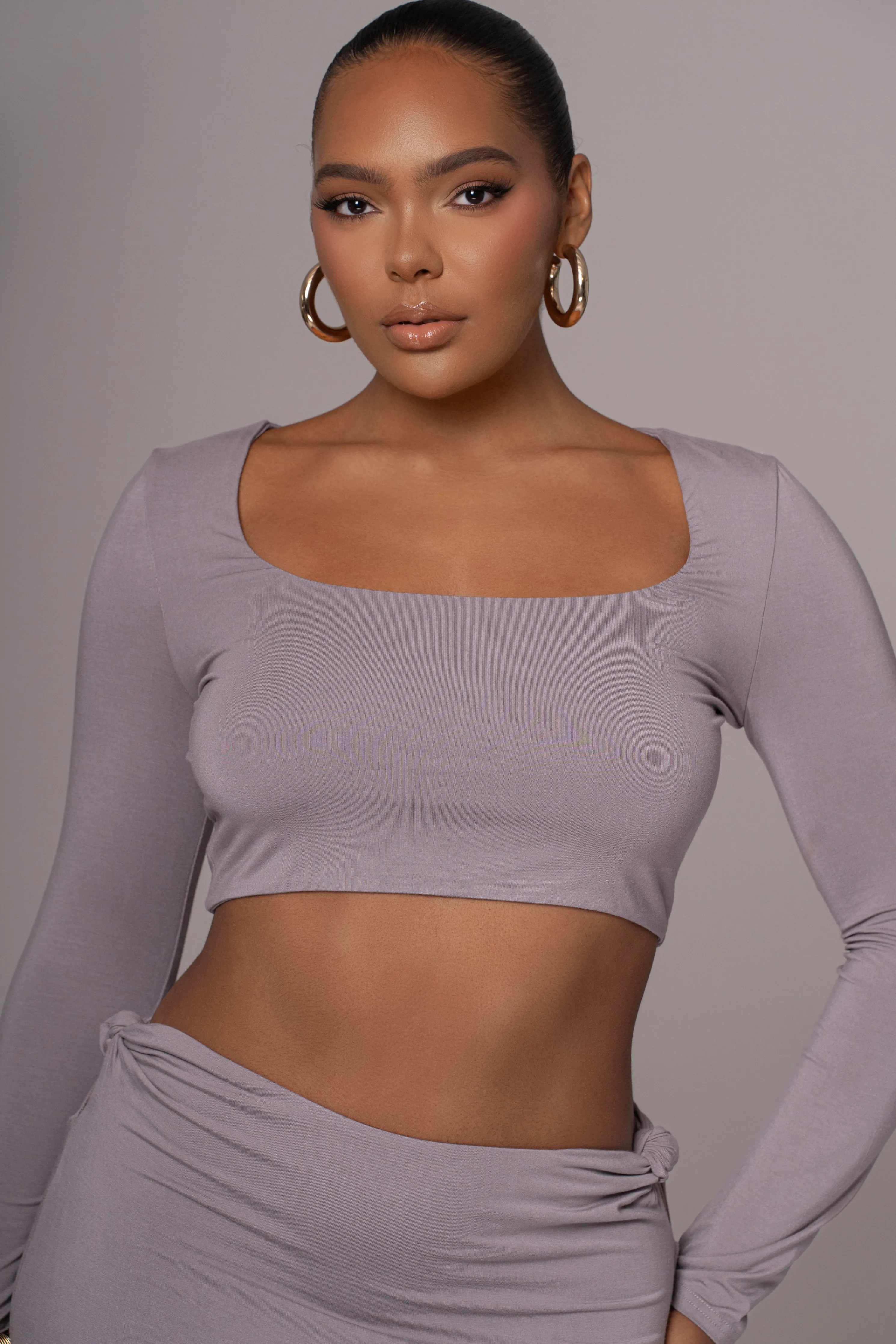 Grey Geneva Skirt Set