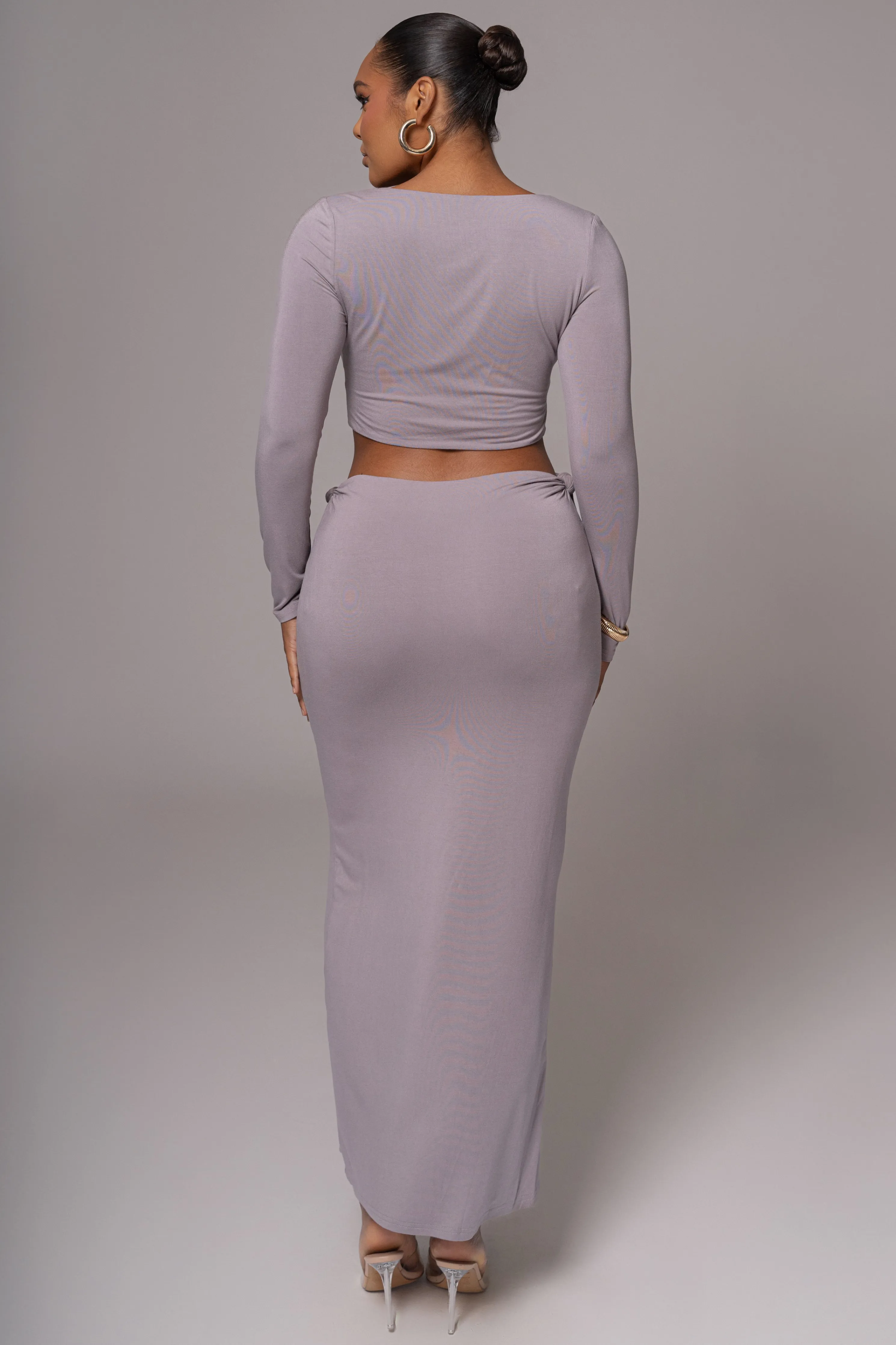 Grey Geneva Skirt Set
