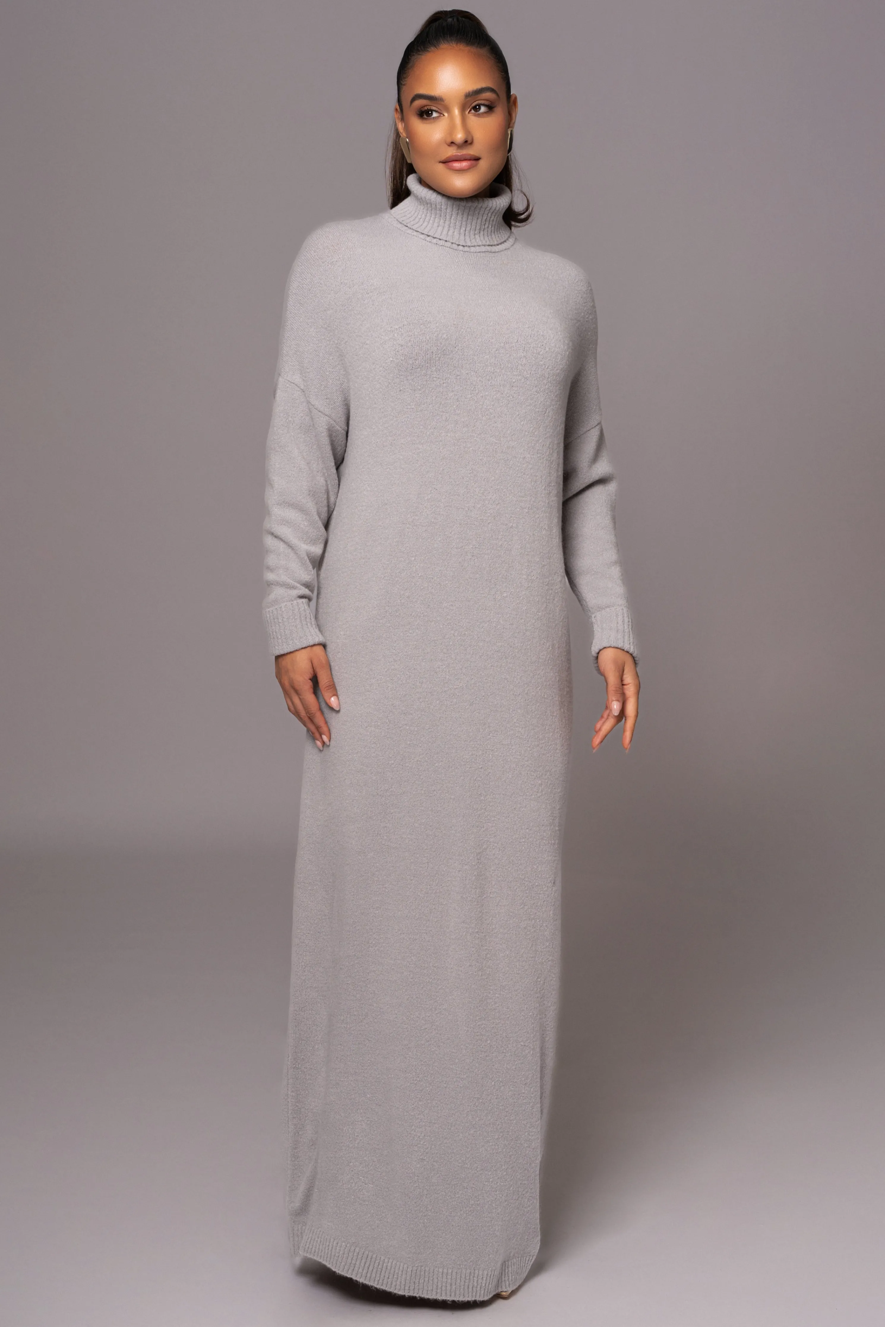 Grey Hartley Knit Maxi Dress