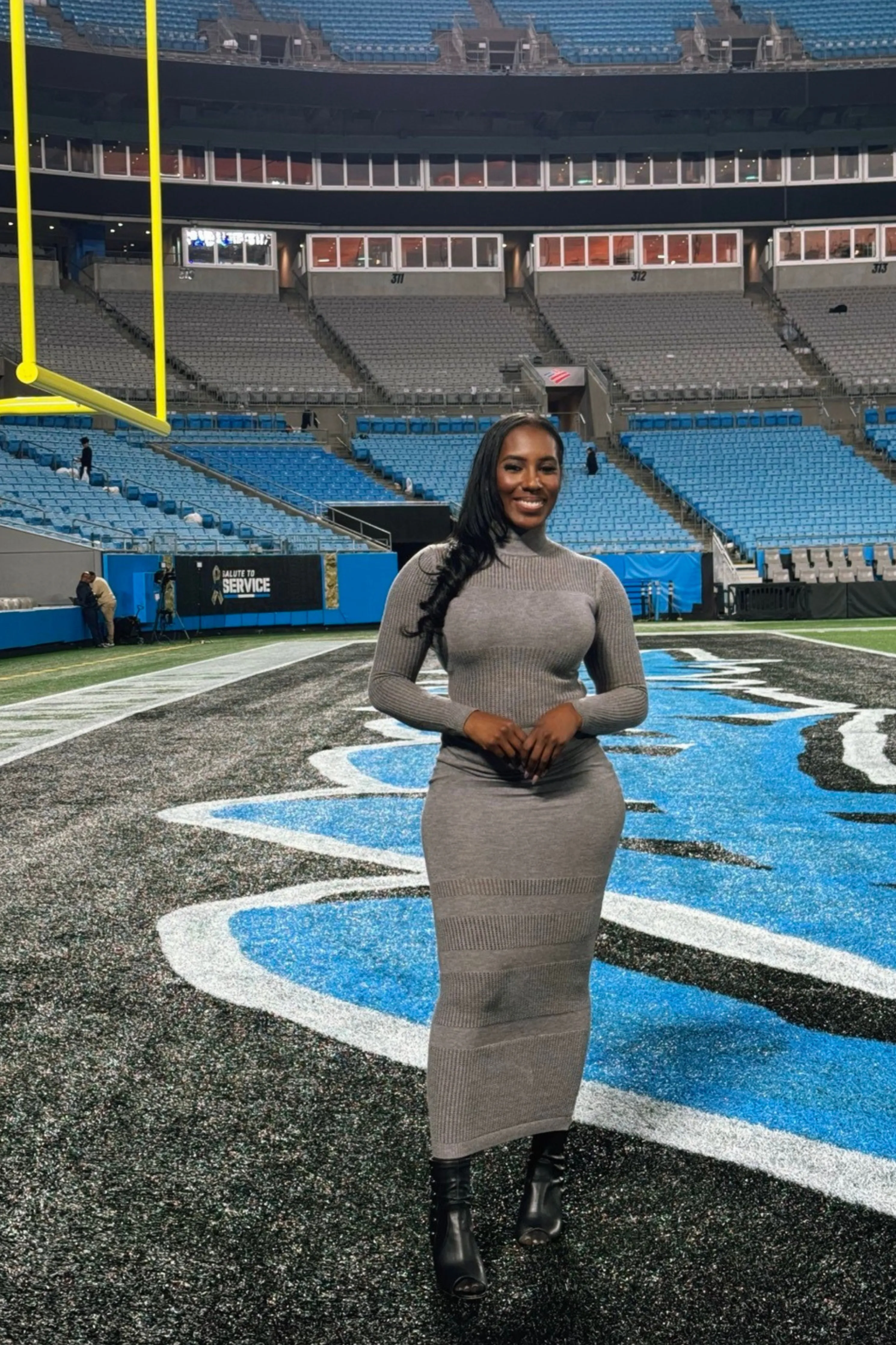 Grey Klaudette Knit Bodysuit