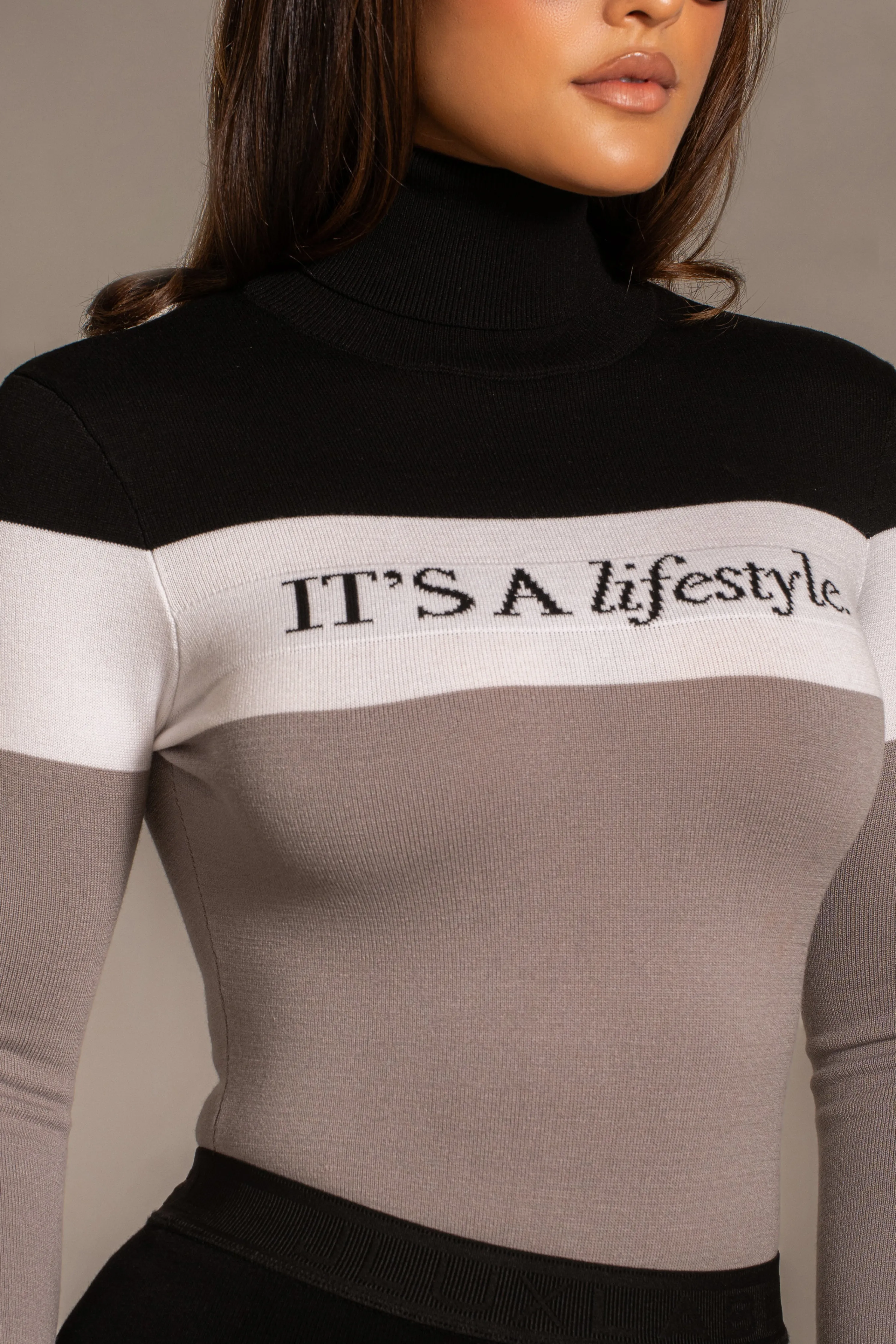 Grey Lifestyle Knit Bodysuit