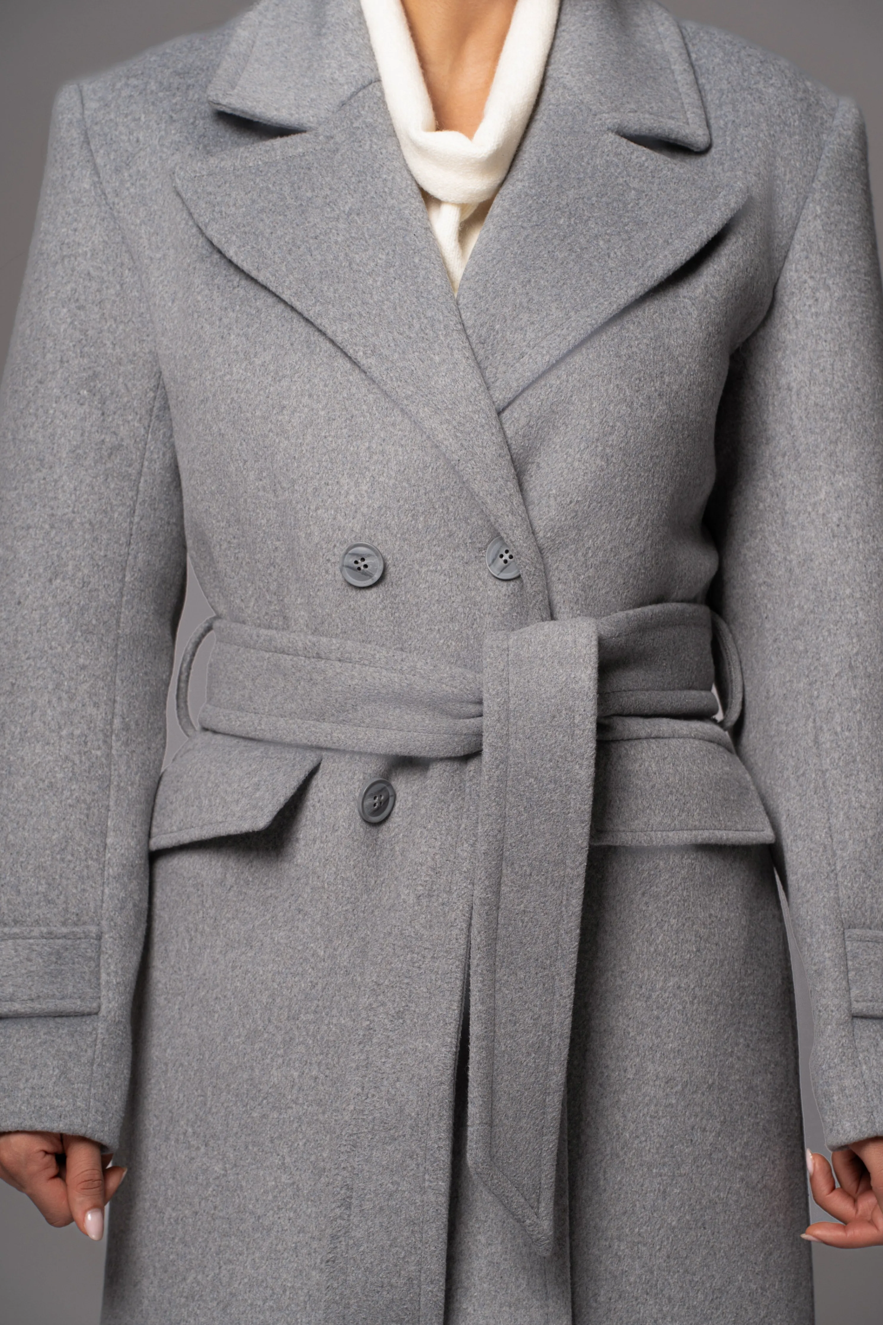 Grey Rain Or Shine Longline Coat