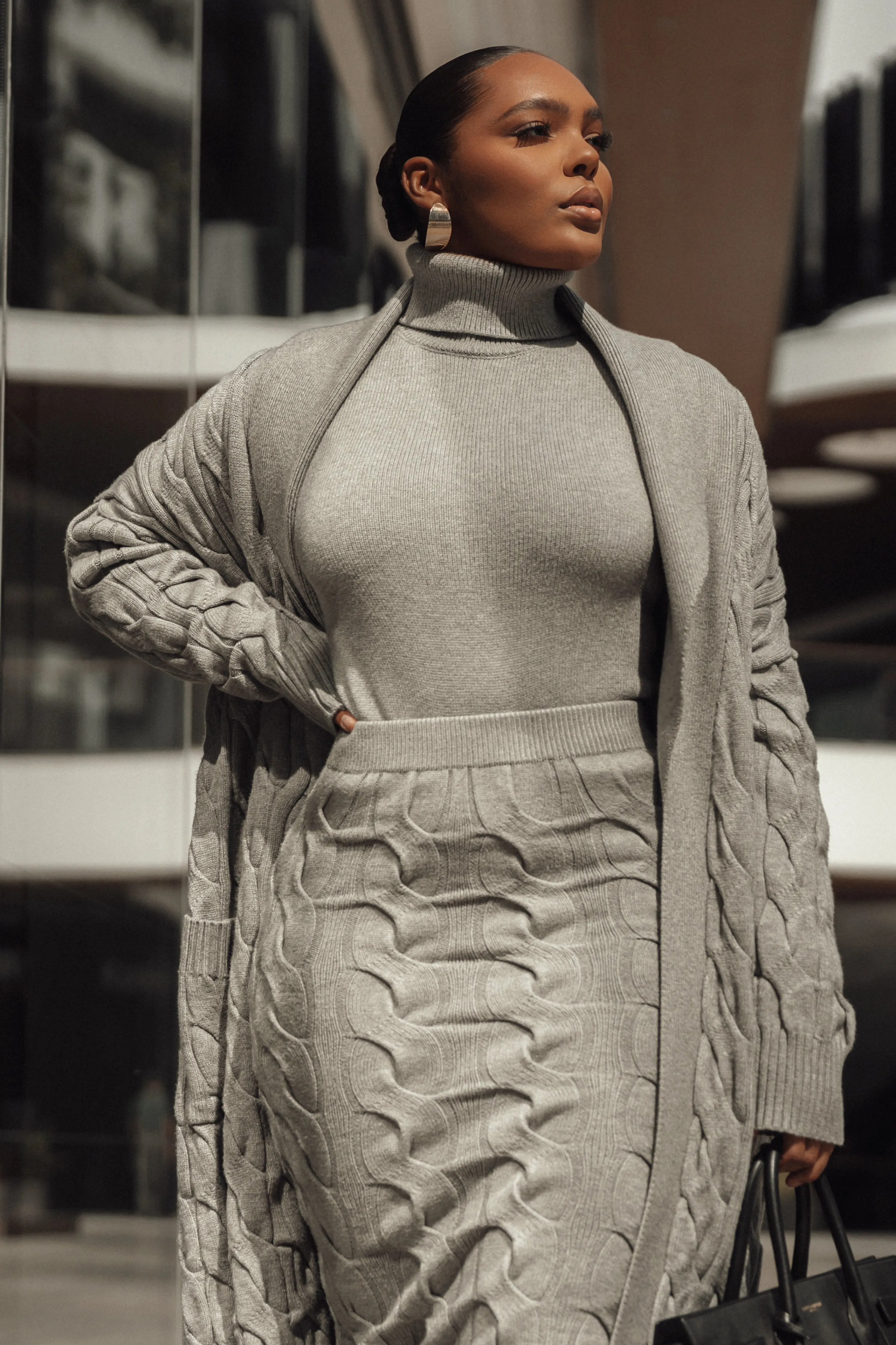 Grey Stepping Out Sweater Cardigan