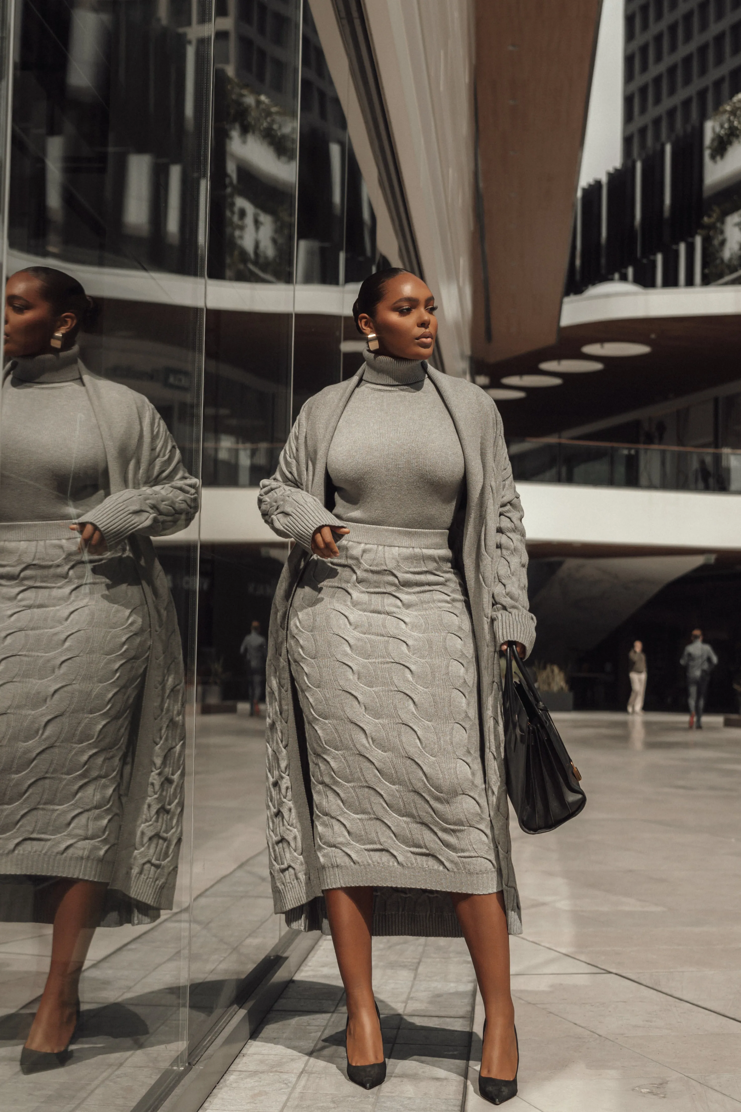 Grey Stepping Out Sweater Cardigan