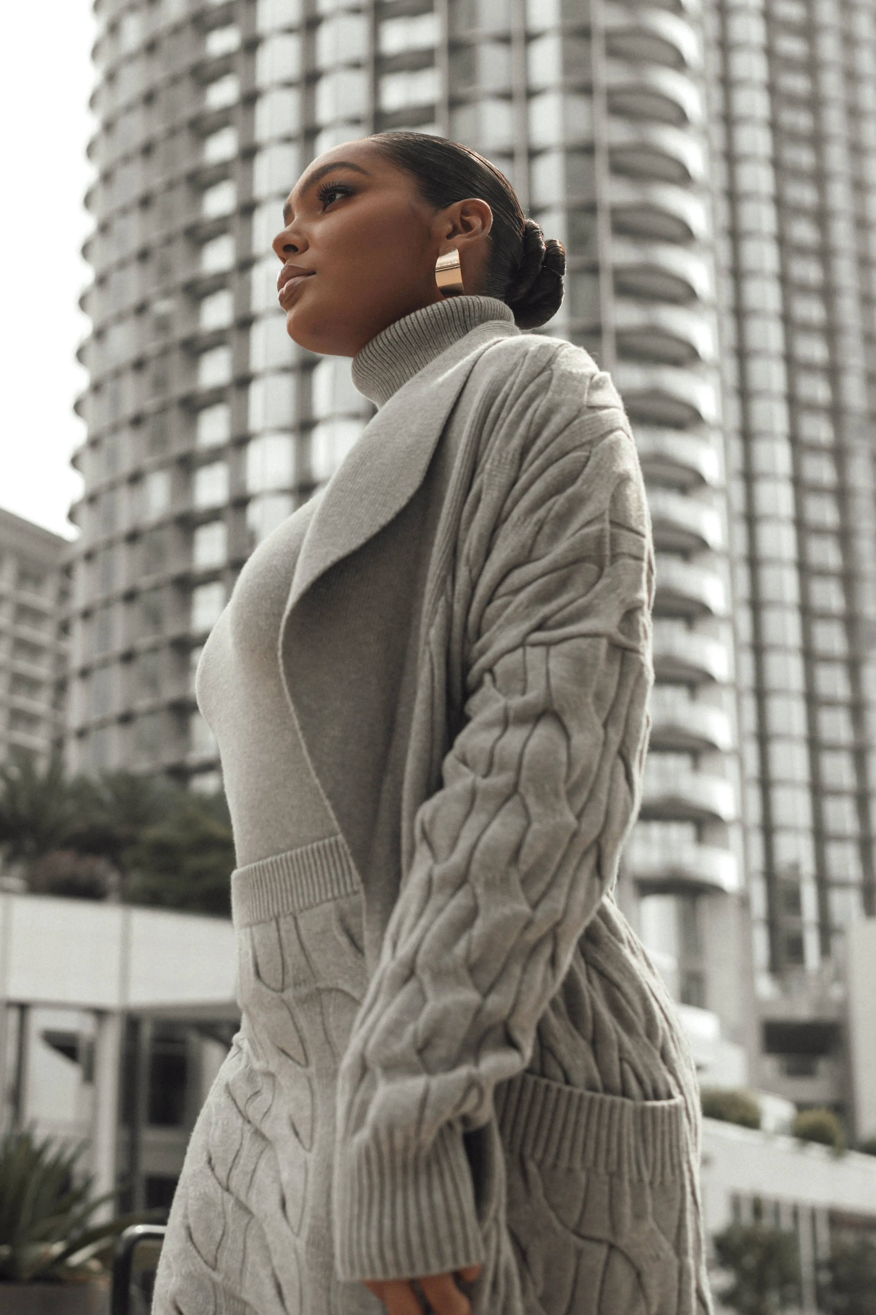 Grey Stepping Out Sweater Cardigan