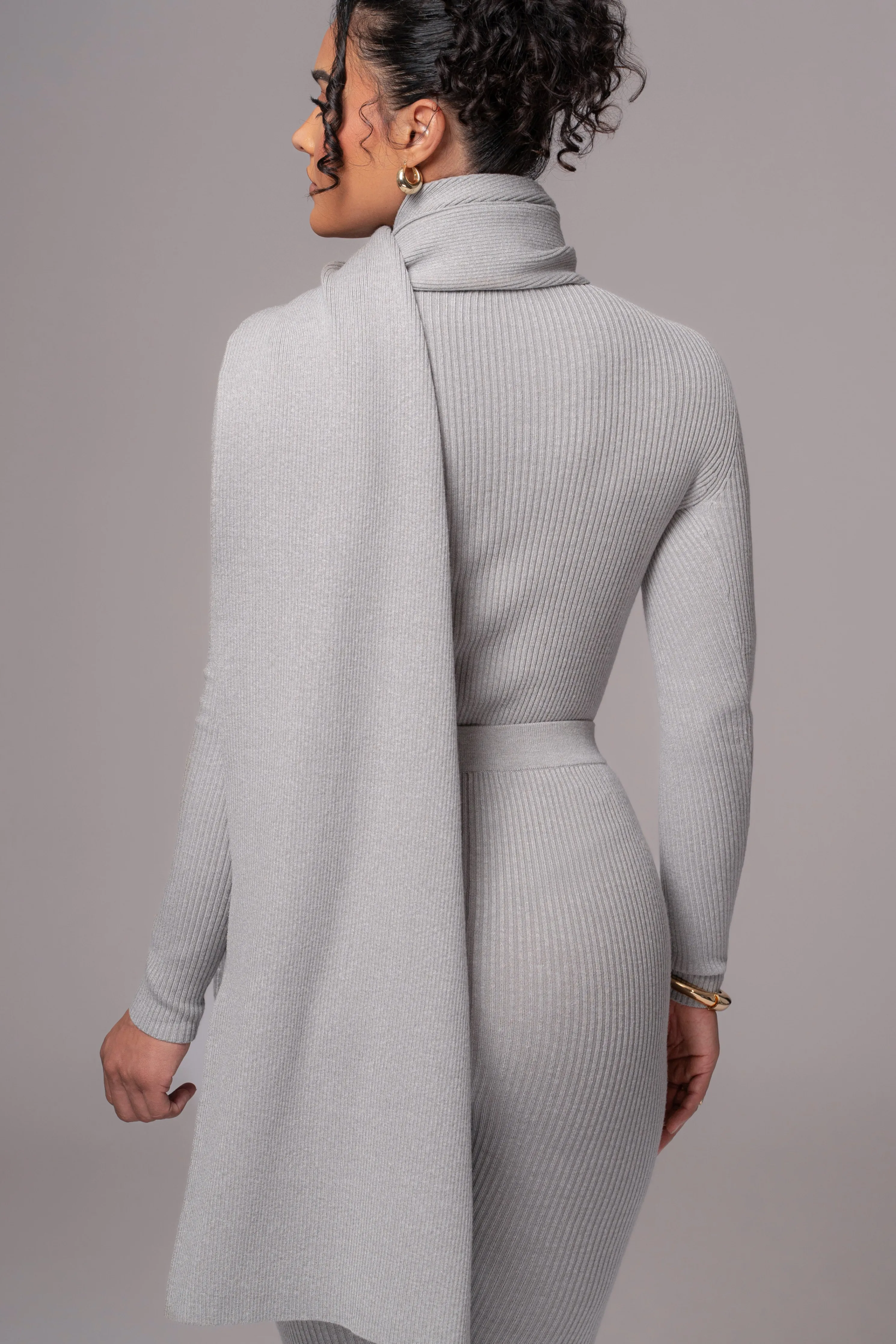 Heather Grey Cardinal Essential Knit Scarf