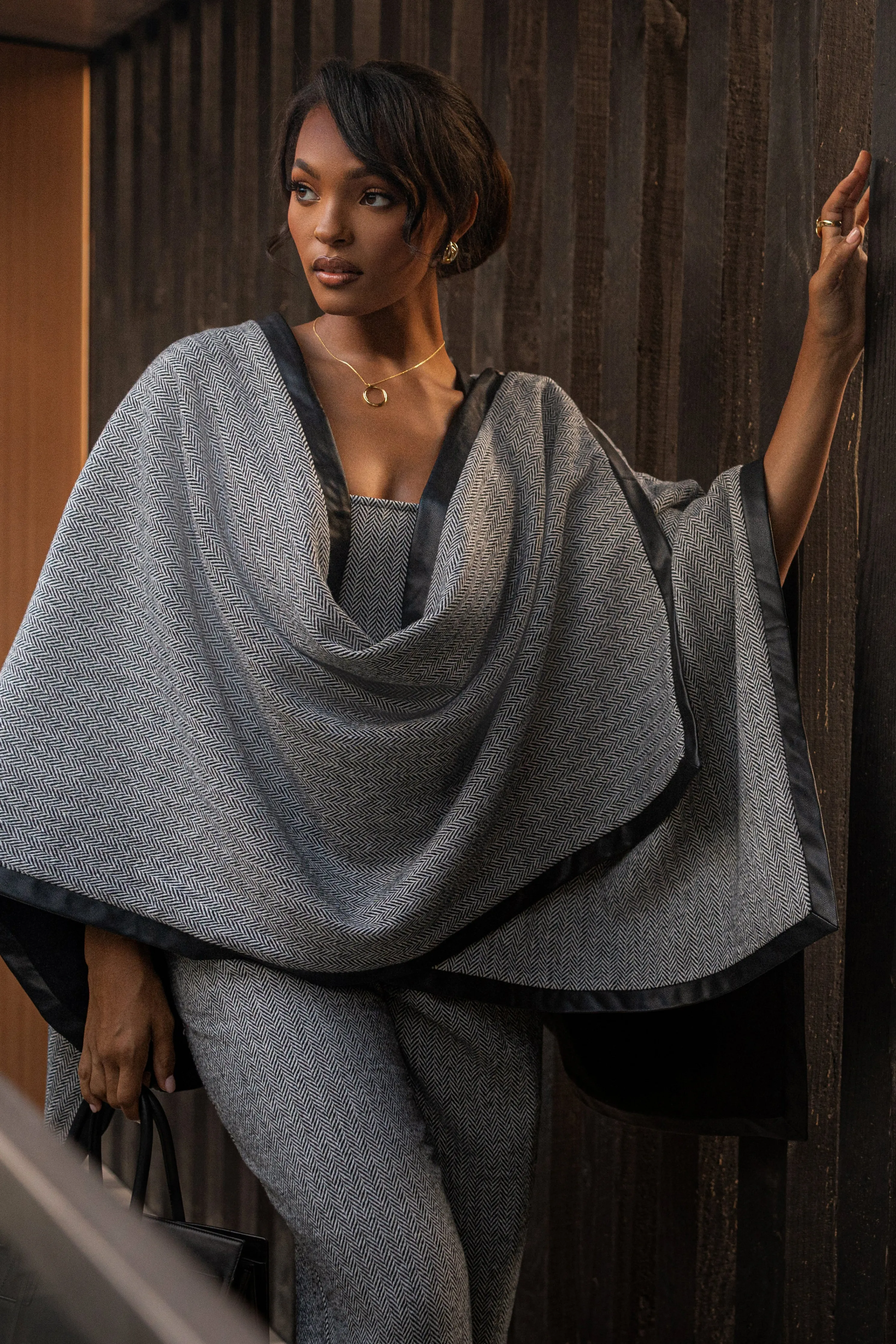Herringbone Reversible Shawl