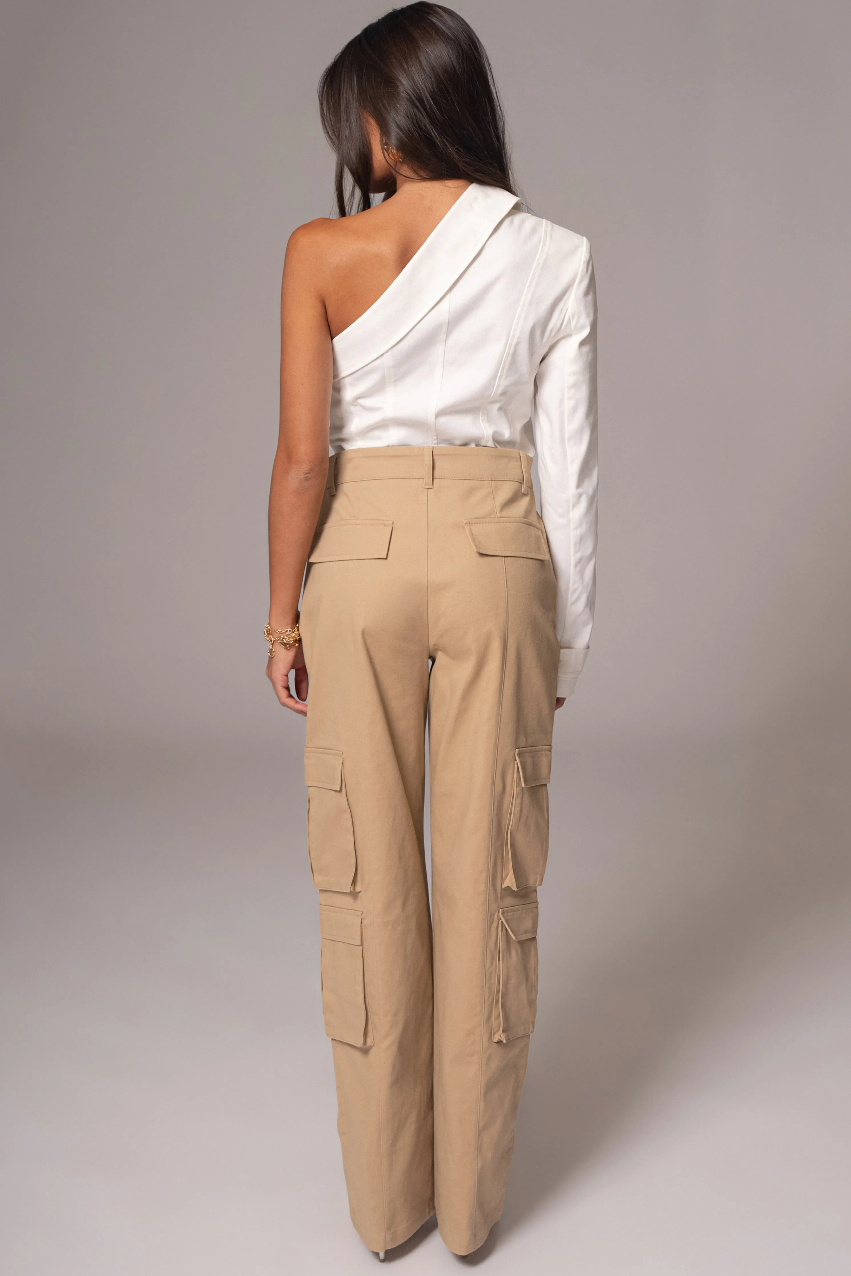 Ivory Amal One Shoulder Top