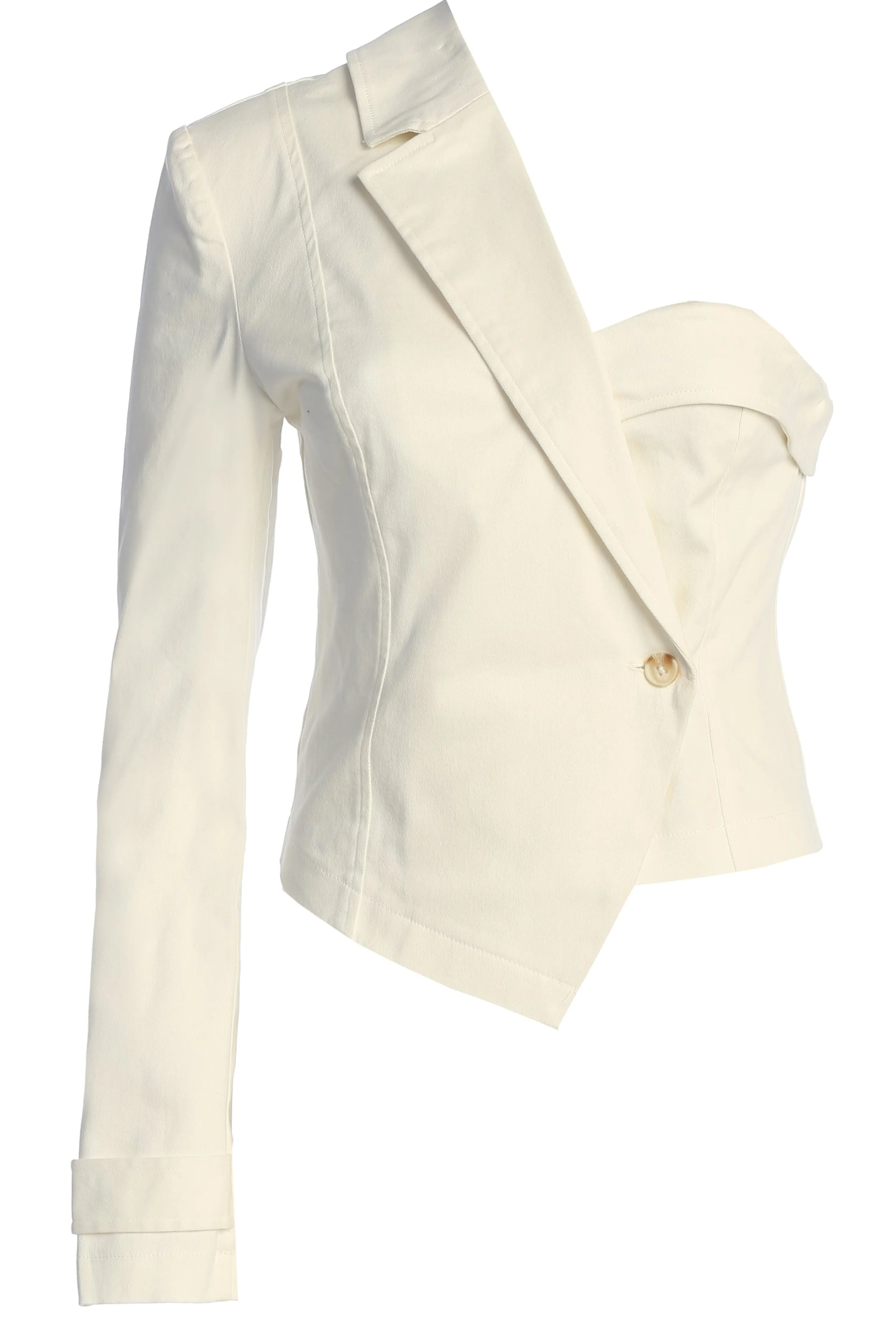 Ivory Amal One Shoulder Top