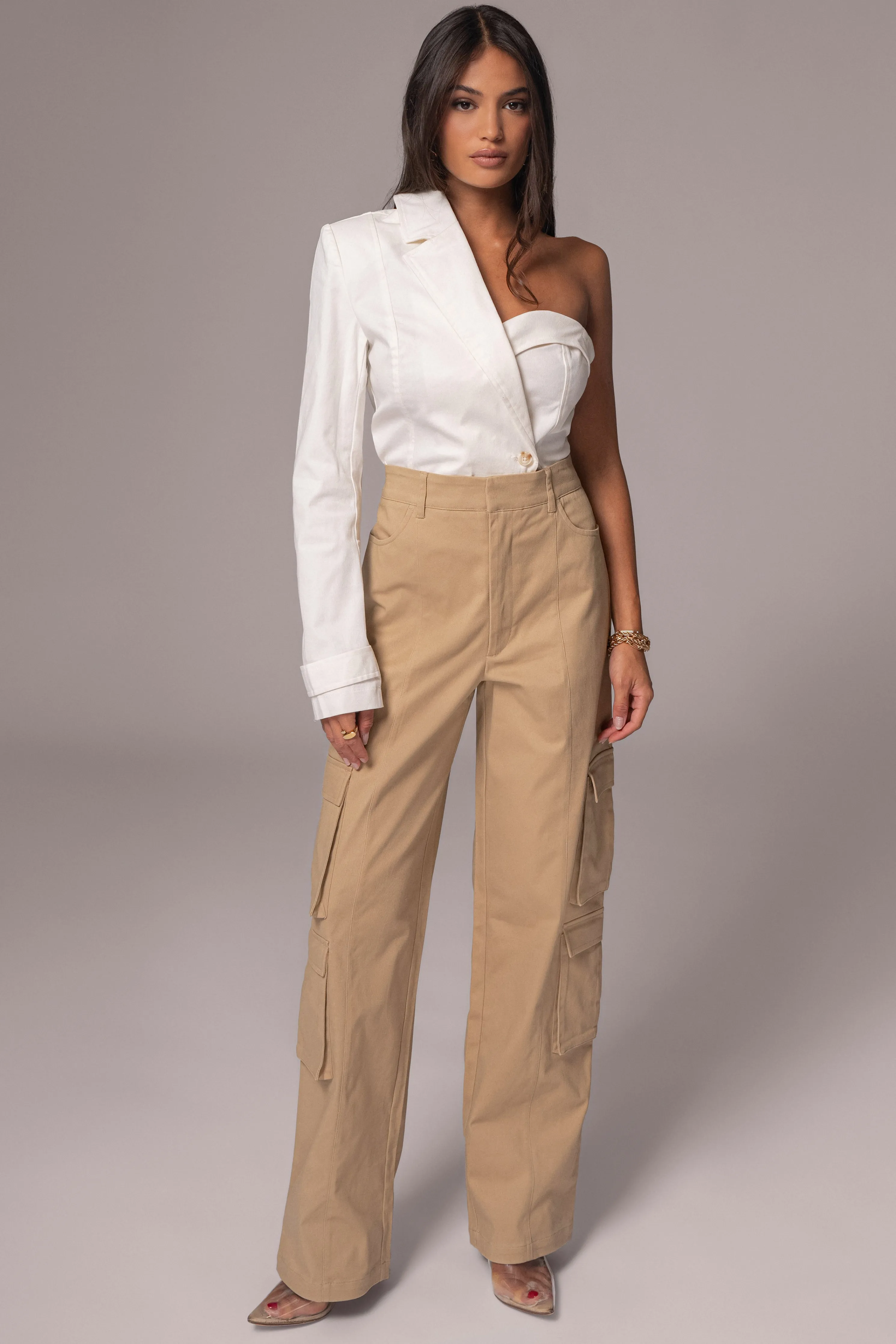 Ivory Amal One Shoulder Top