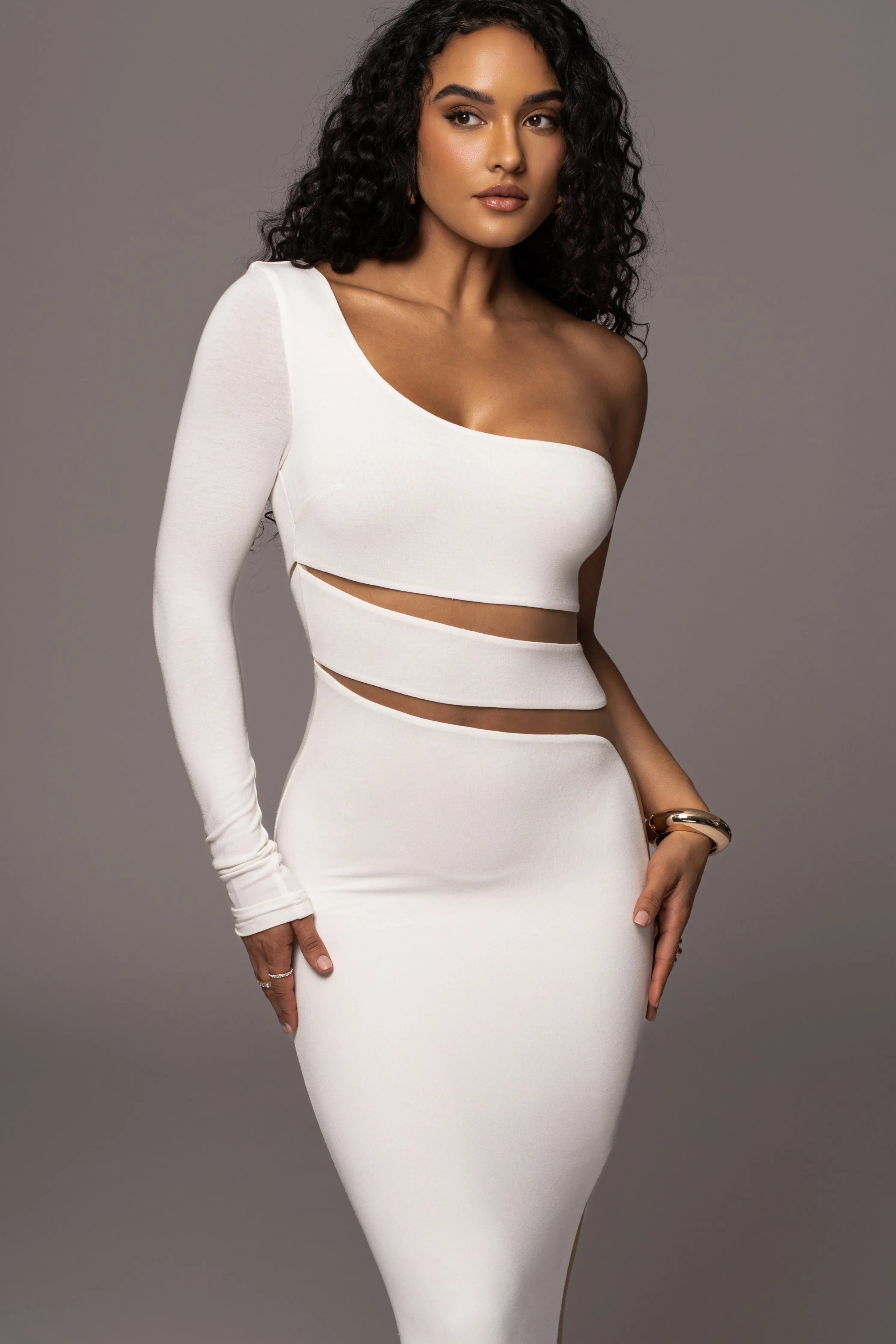 Ivory Chase The Night One Shoulder Dress