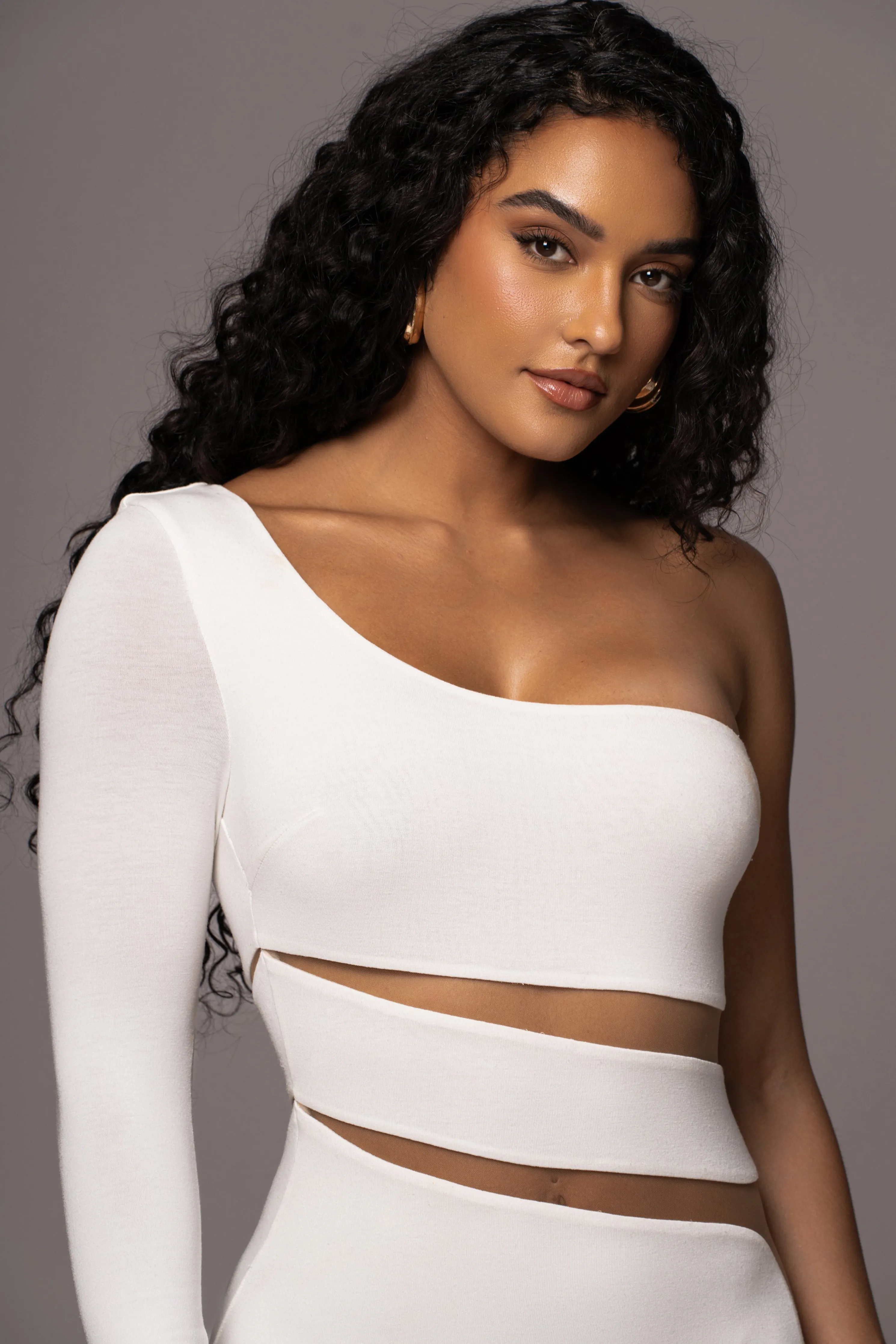 Ivory Chase The Night One Shoulder Dress