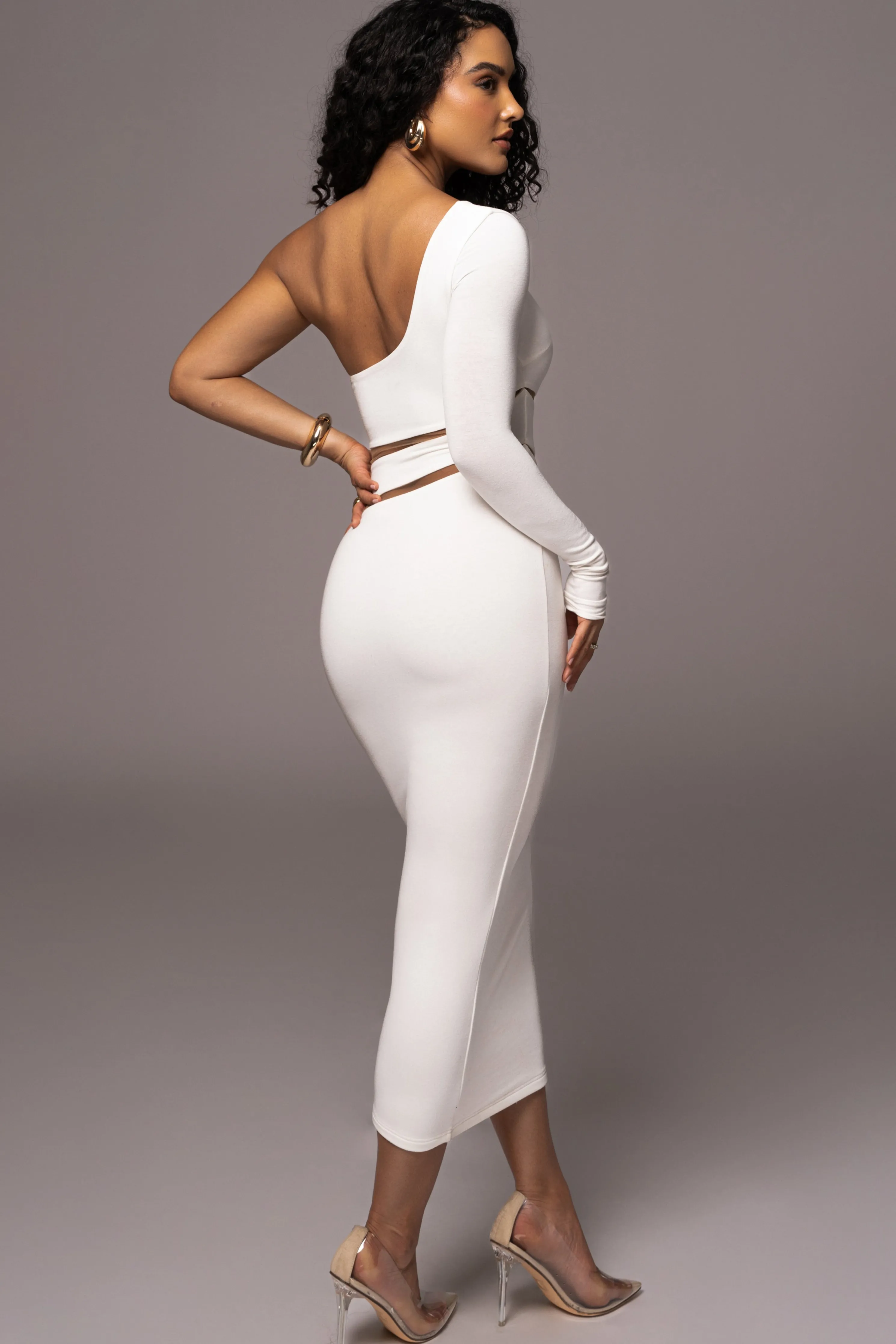 Ivory Chase The Night One Shoulder Dress