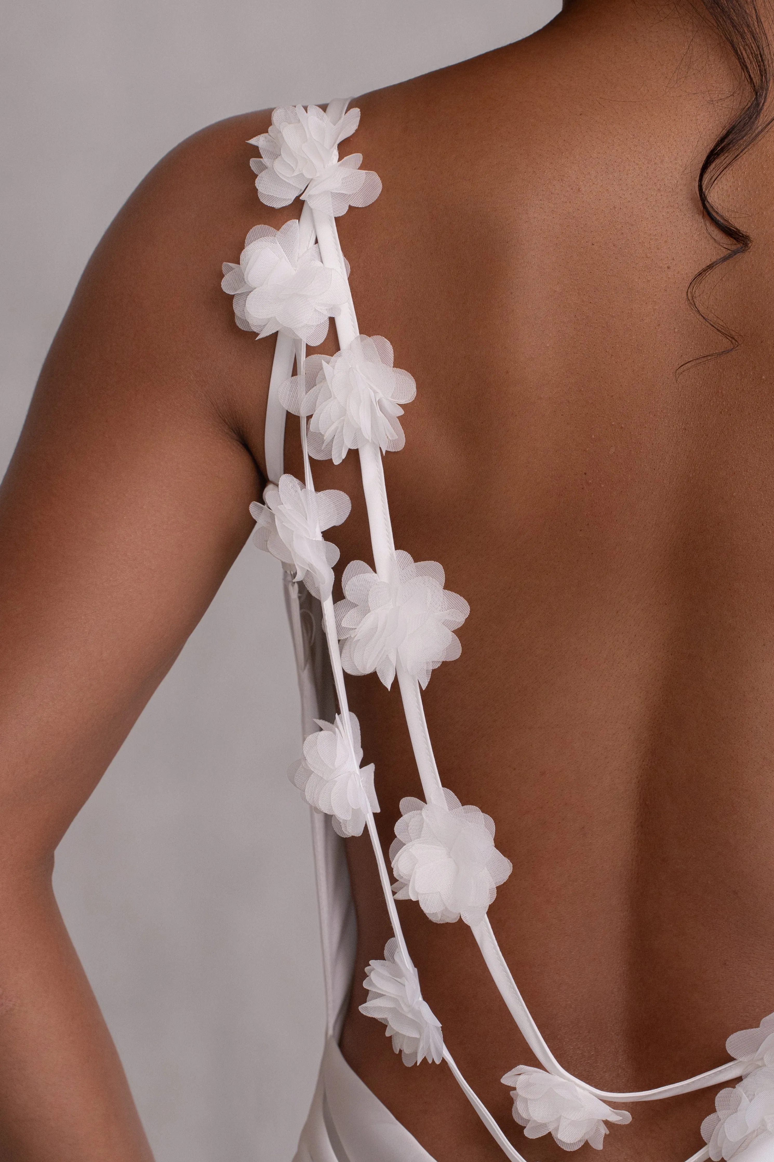 Ivory Down The Aisle Satin Gown