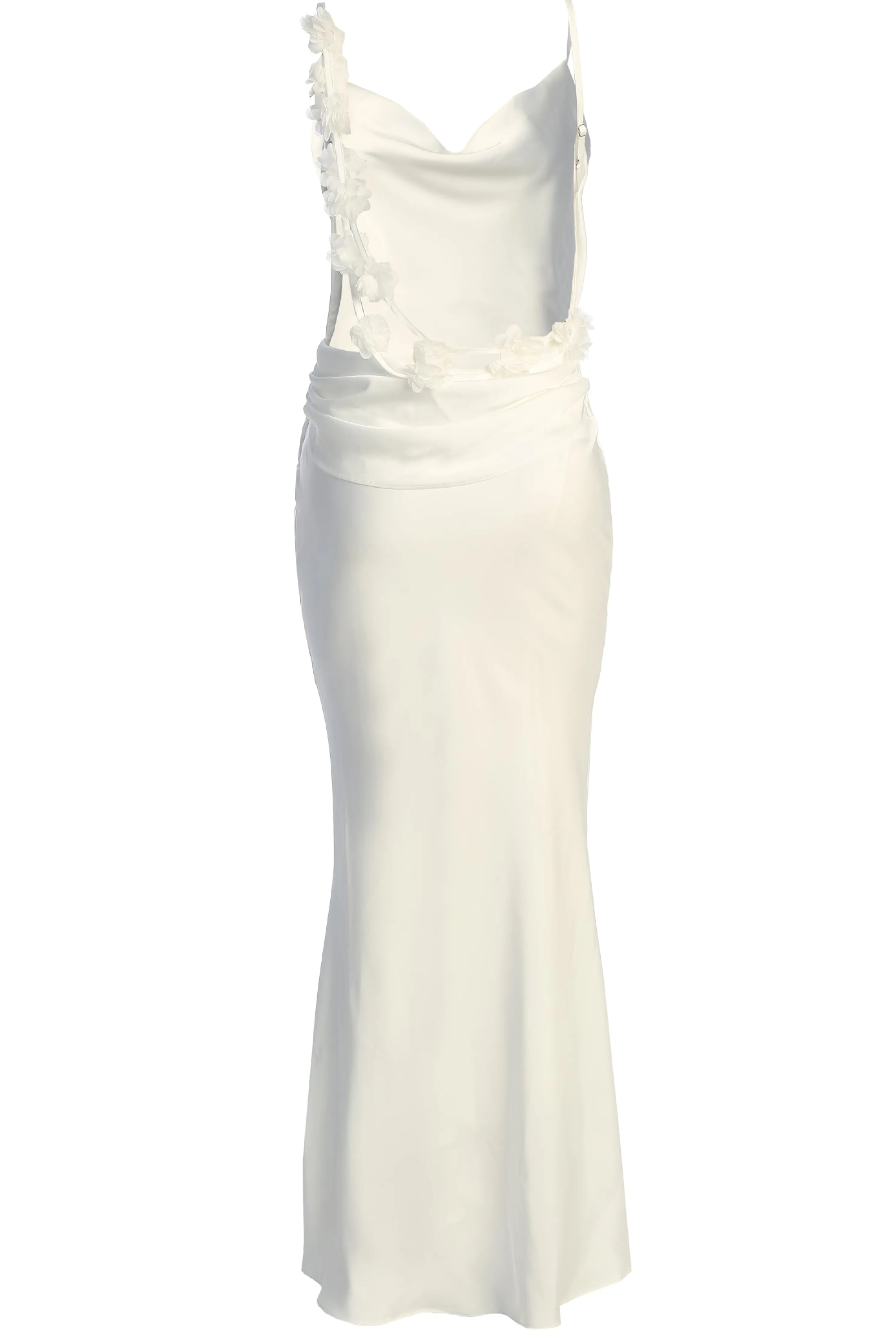 Ivory Down The Aisle Satin Gown