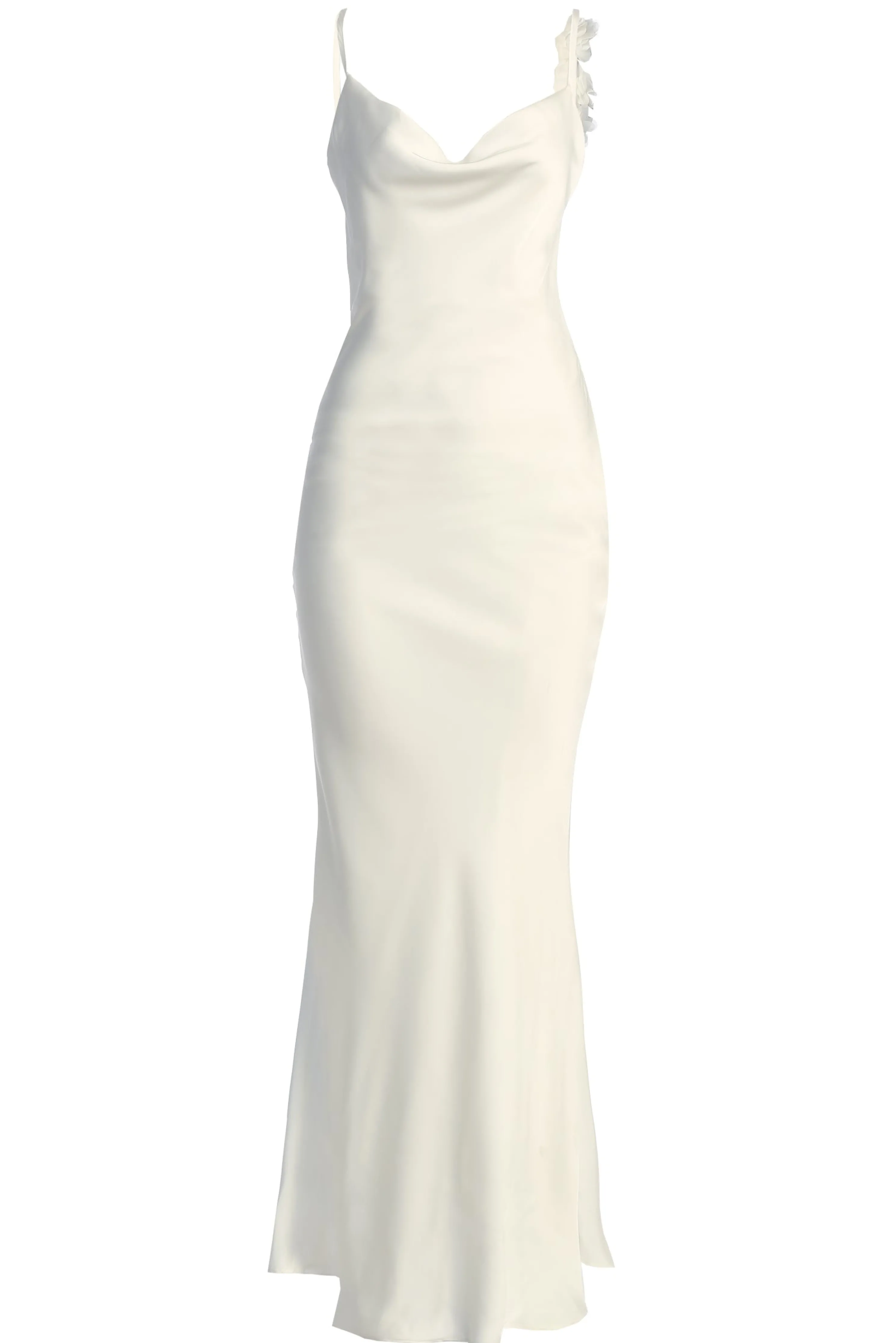 Ivory Down The Aisle Satin Gown