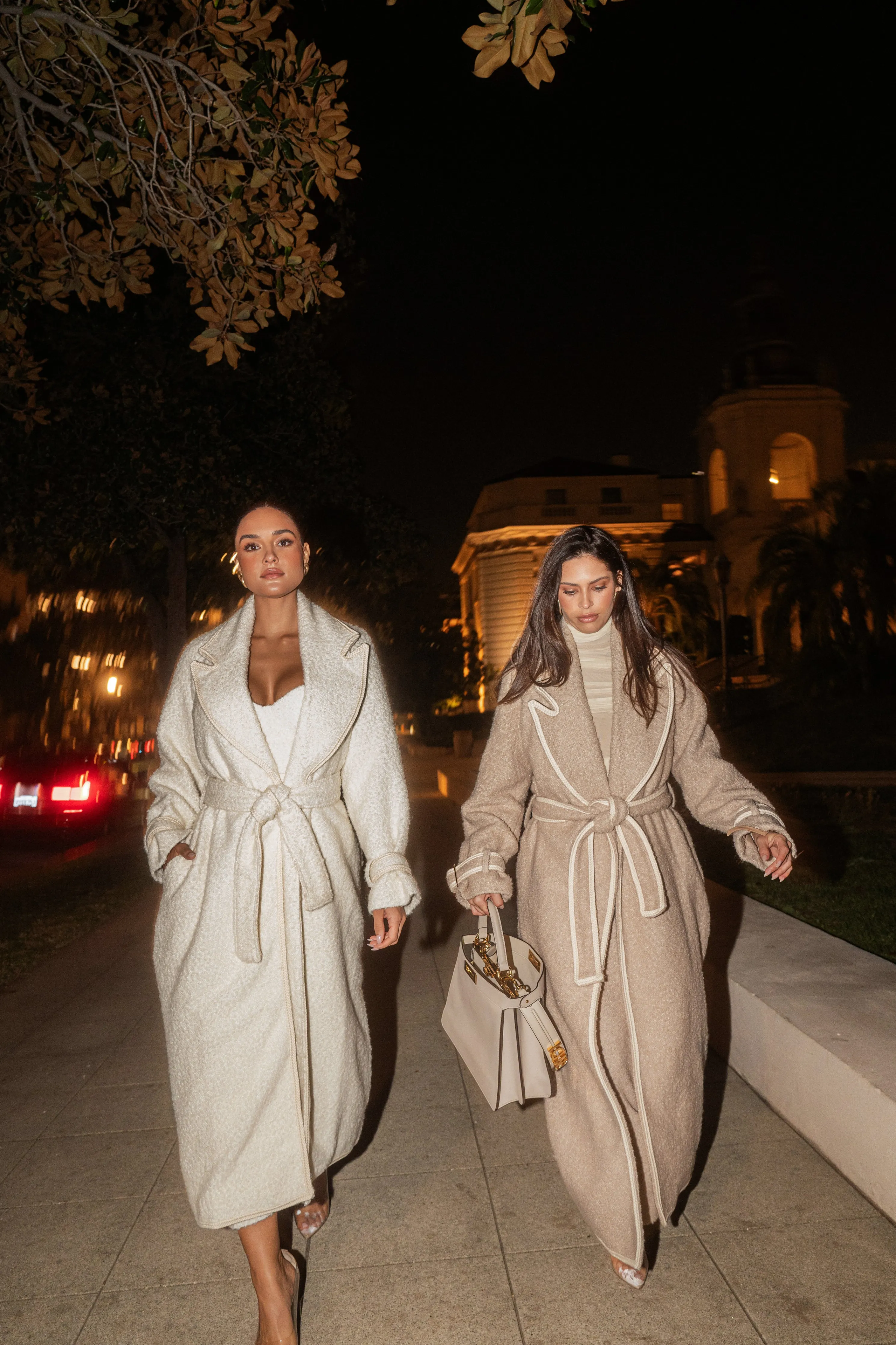 Ivory Fit For Success Boucle Coat