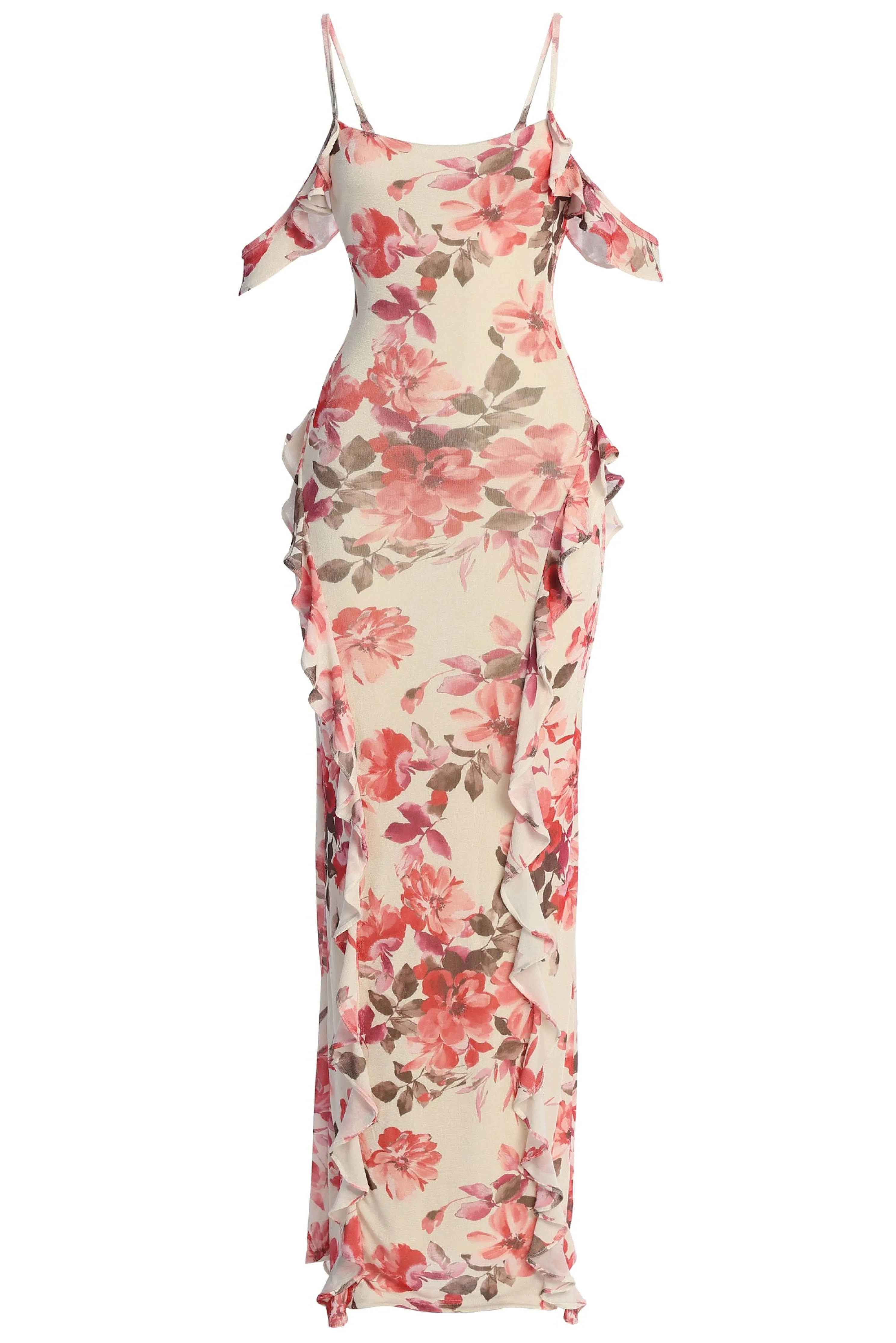 Ivory Floral Maude Maxi Dress