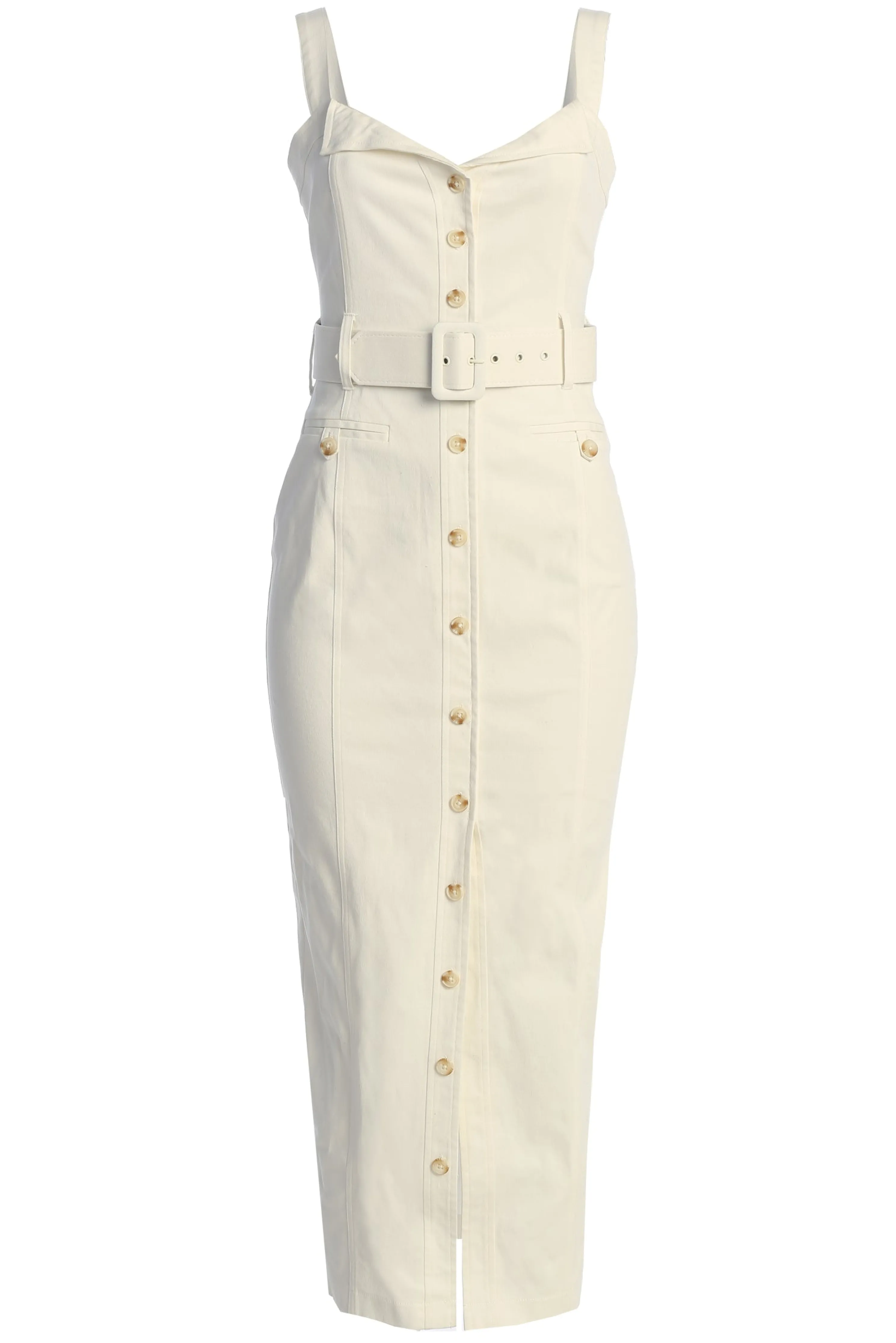 Ivory Forever Summer Belted Dress