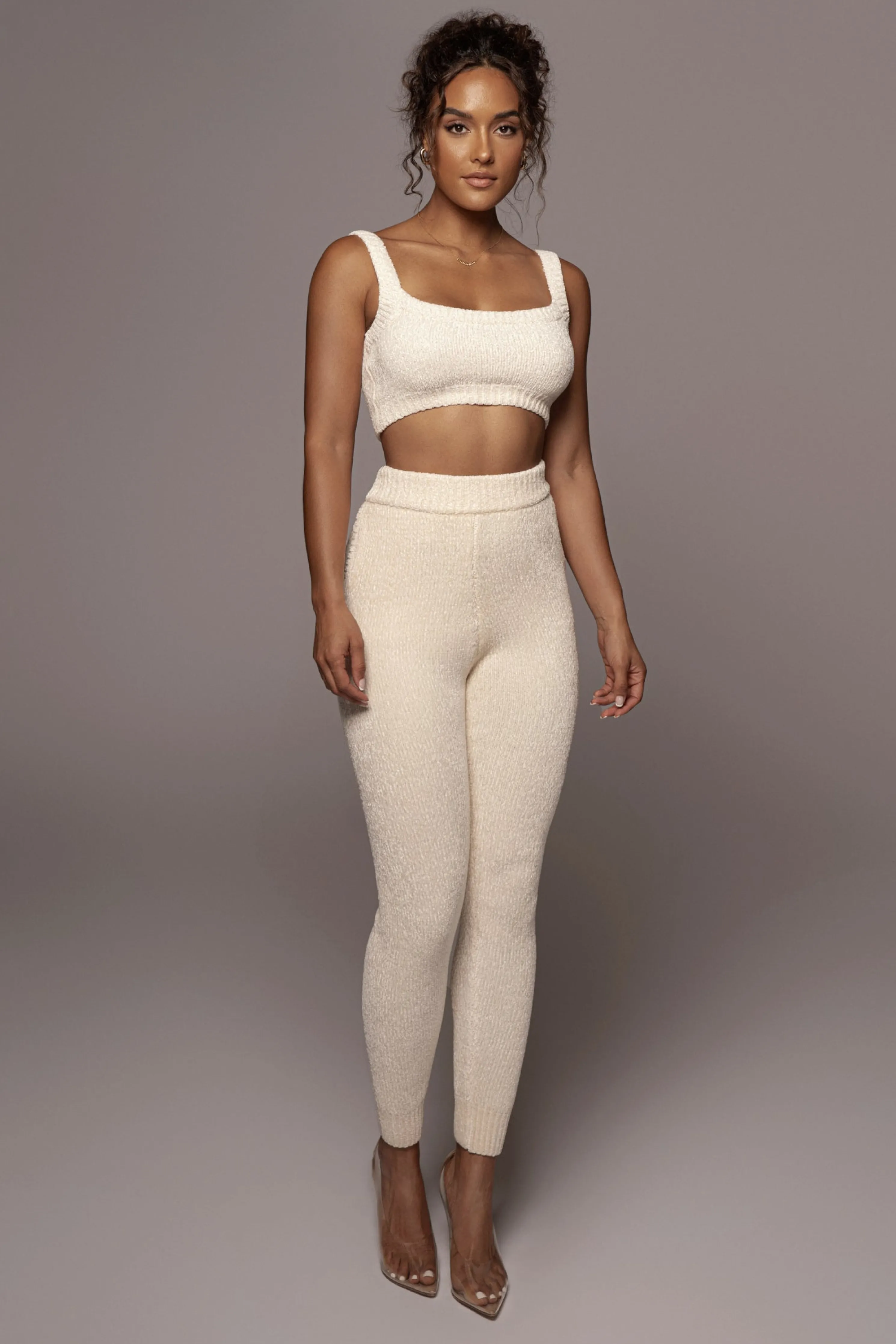 Ivory Juniper Chenille Sweater Pant