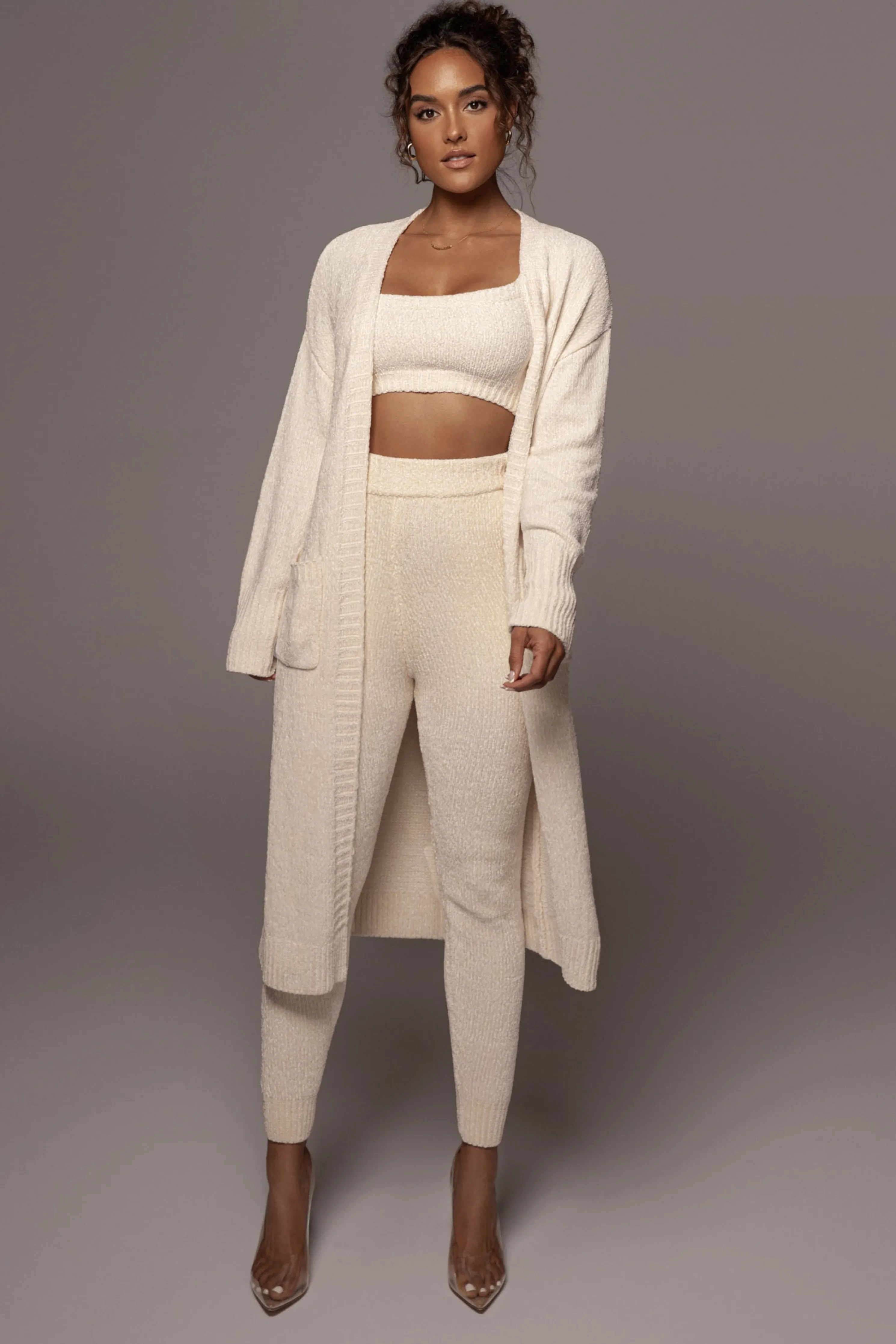 Ivory Juniper Chenille Sweater Pant