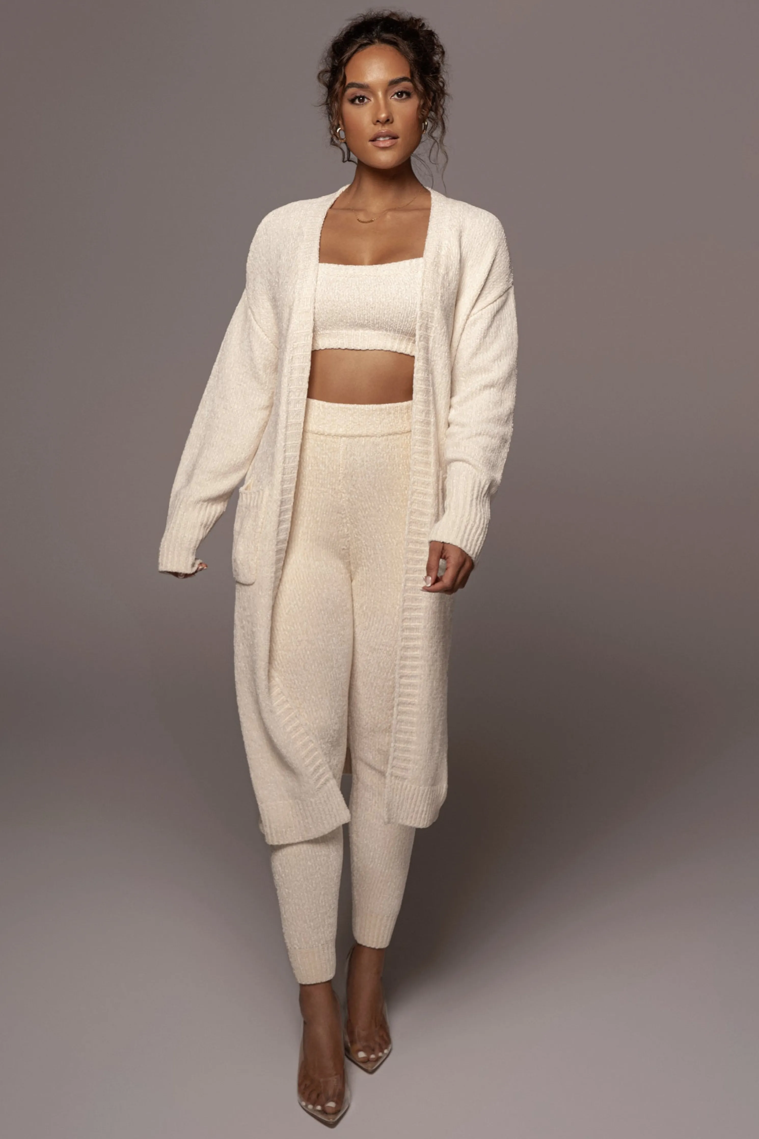 Ivory Juniper Chenille Sweater Pant