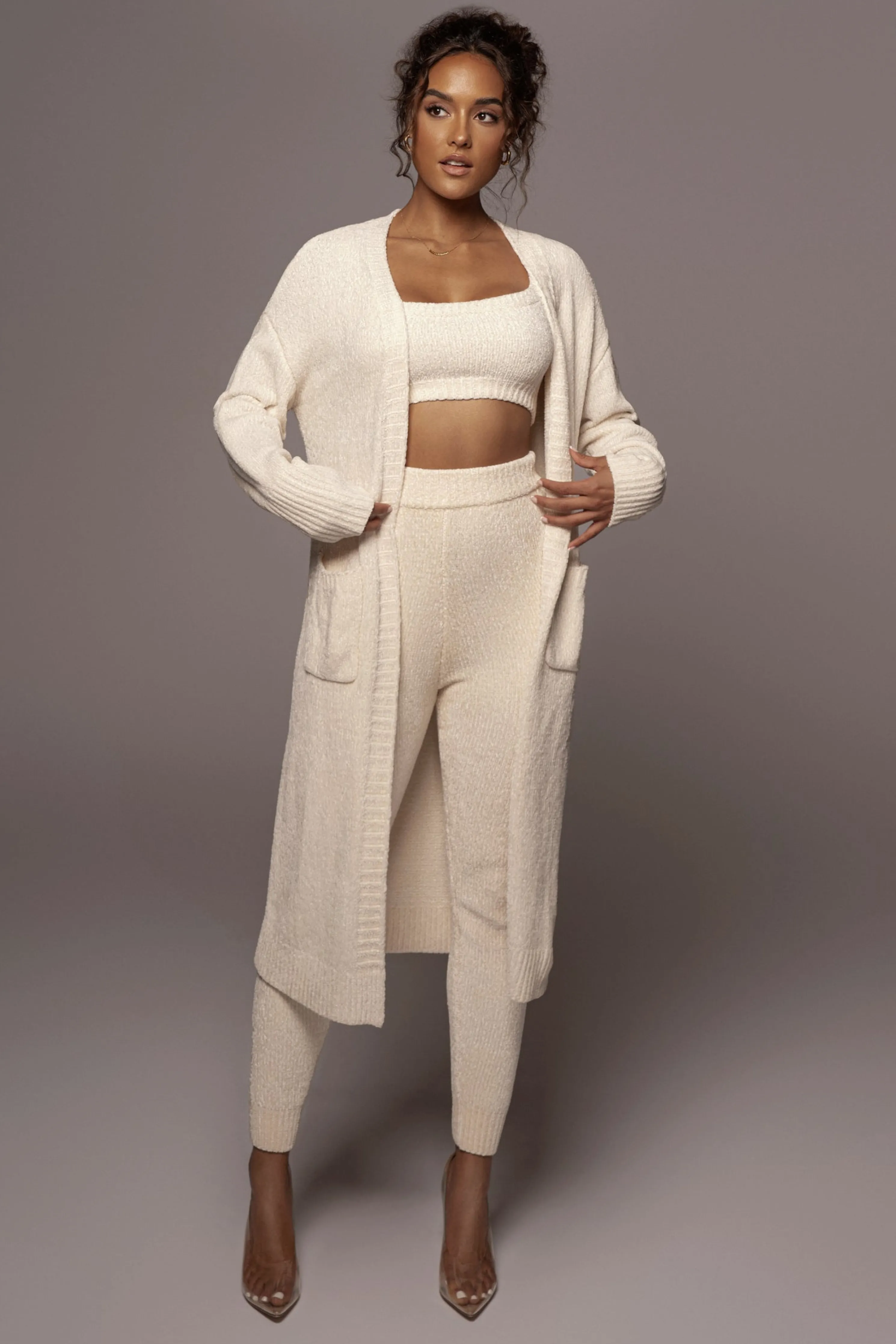 Ivory Juniper Chenille Sweater Pant