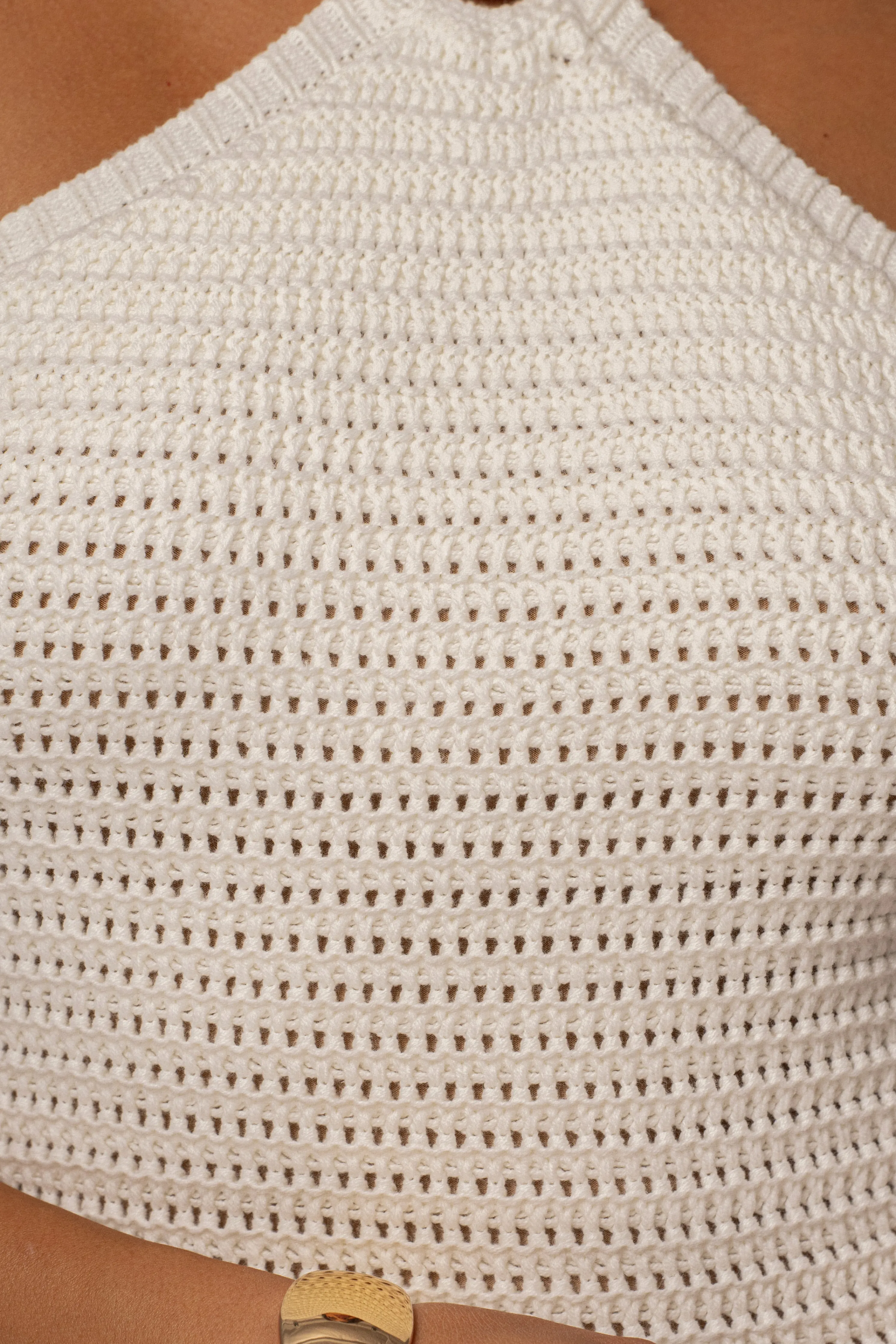 Ivory Overseas Halter Maxi Dress