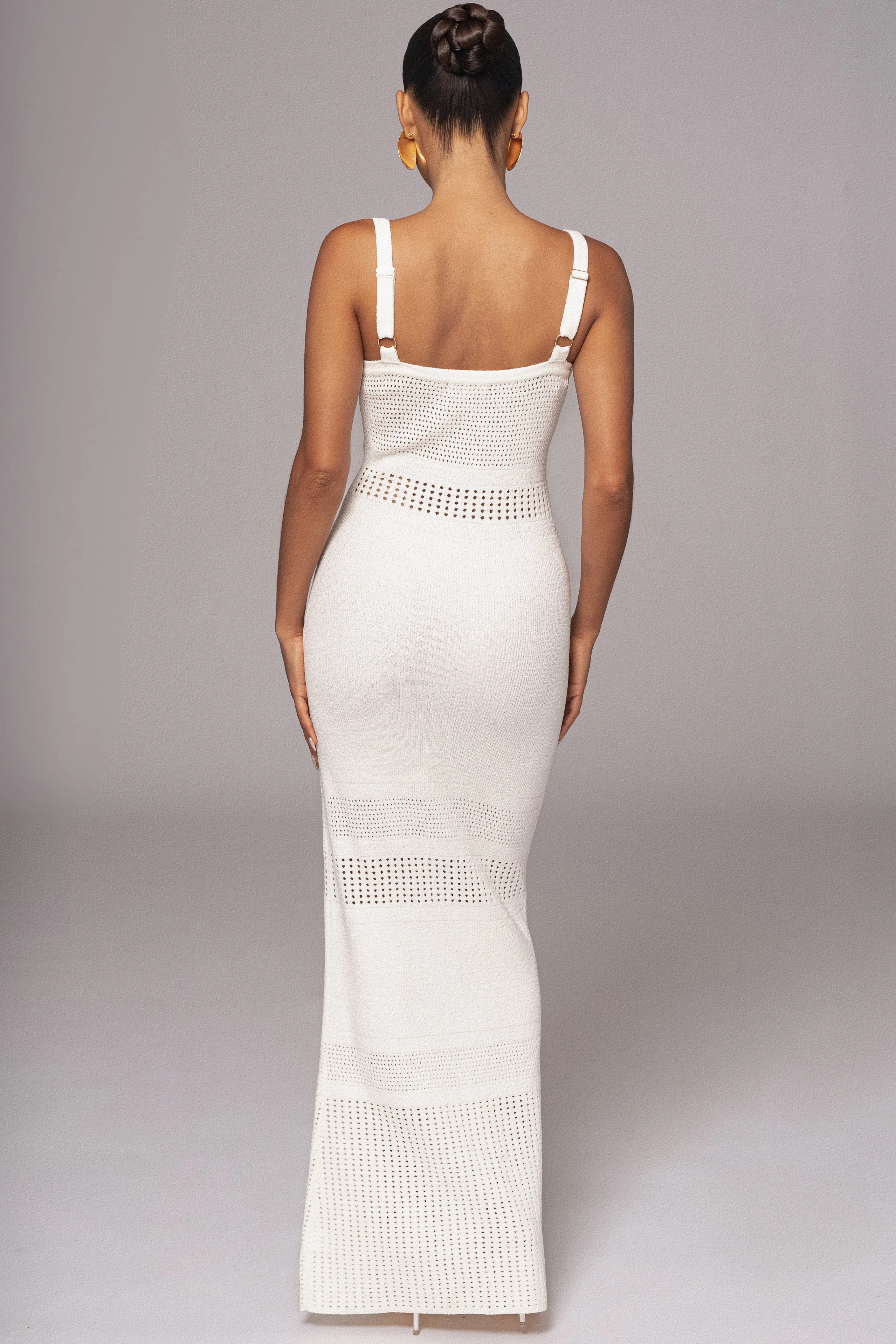 Ivory Palm Springs Knit Maxi Dress