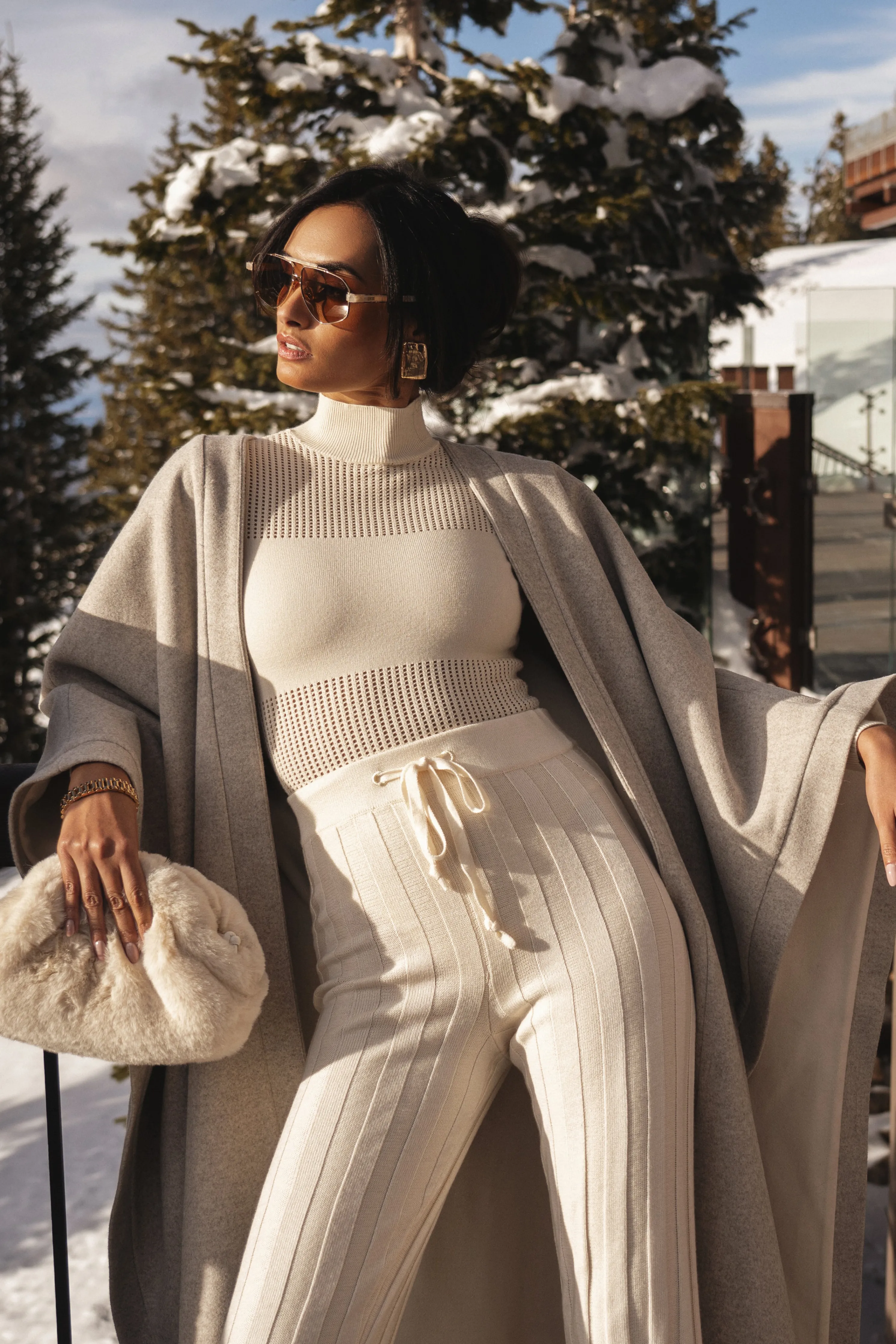 Ivory Park City Reversible Shawl