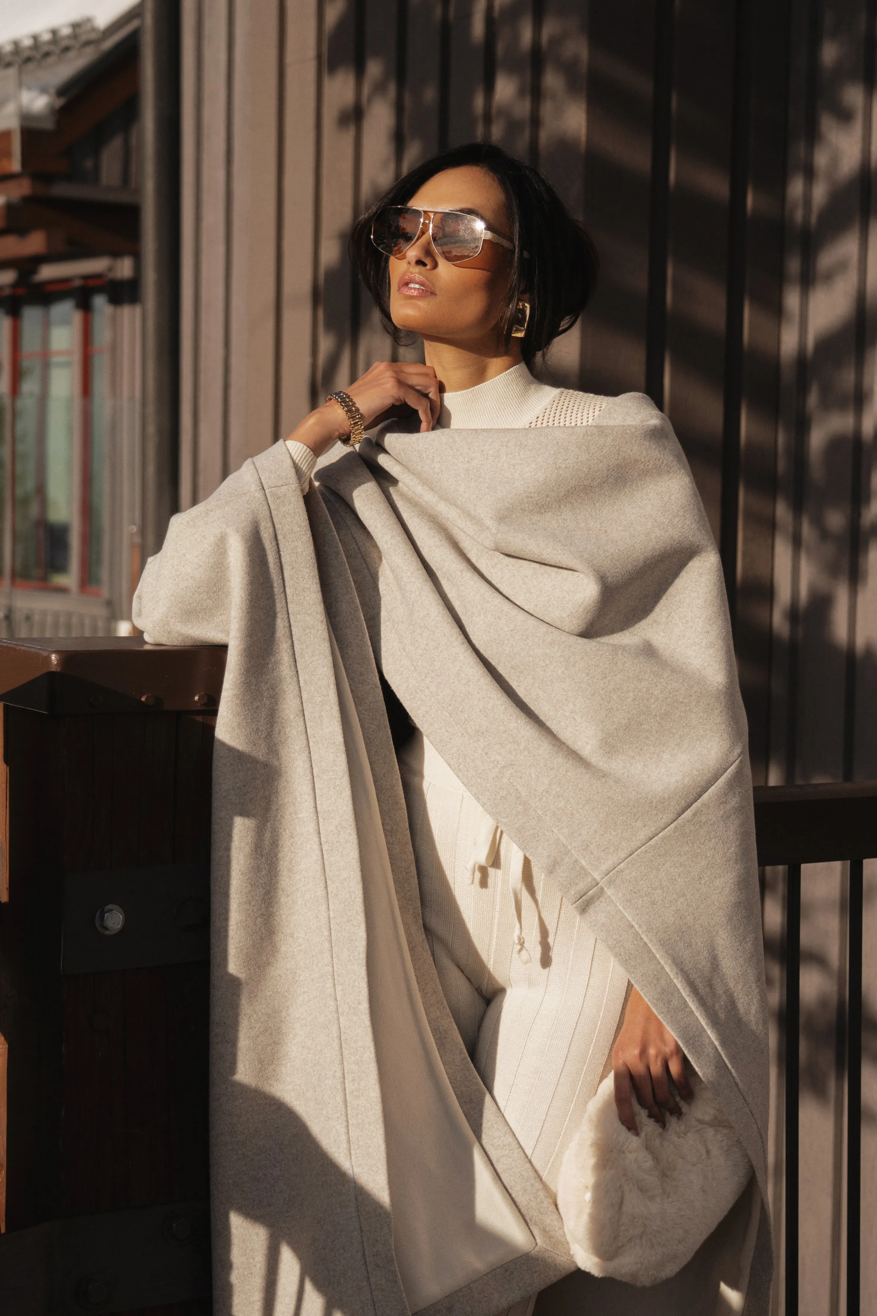 Ivory Park City Reversible Shawl