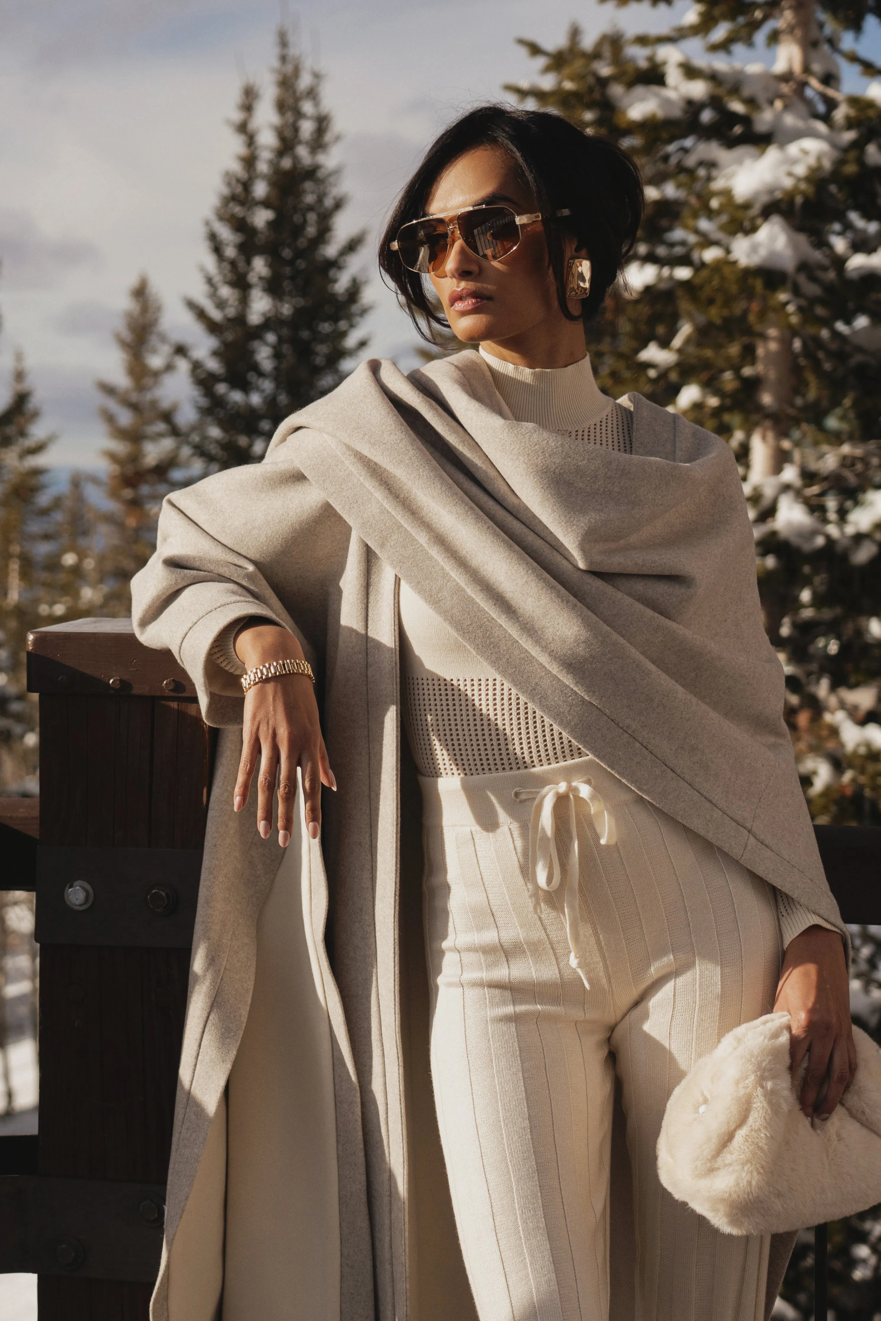 Ivory Park City Reversible Shawl