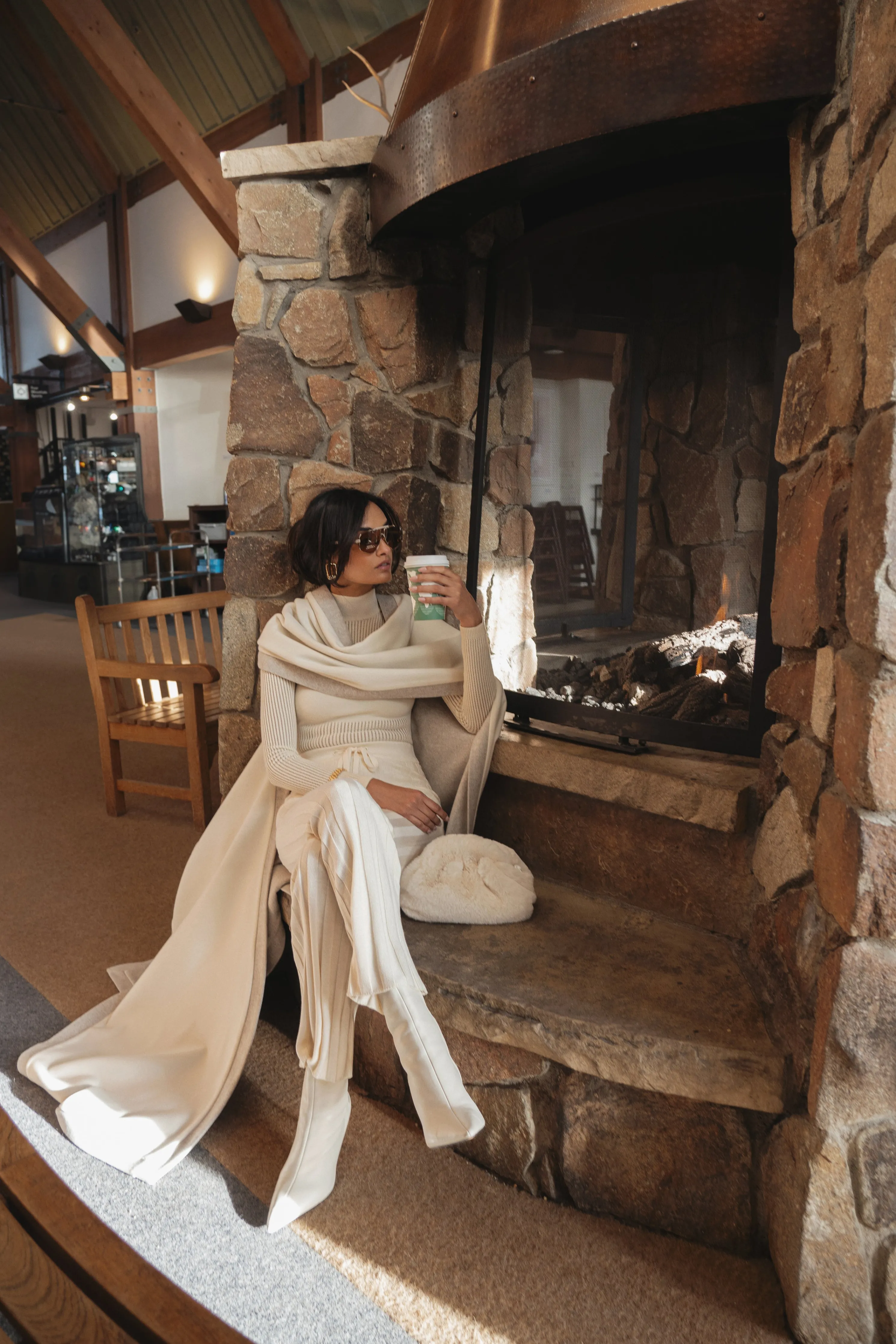 Ivory Park City Reversible Shawl