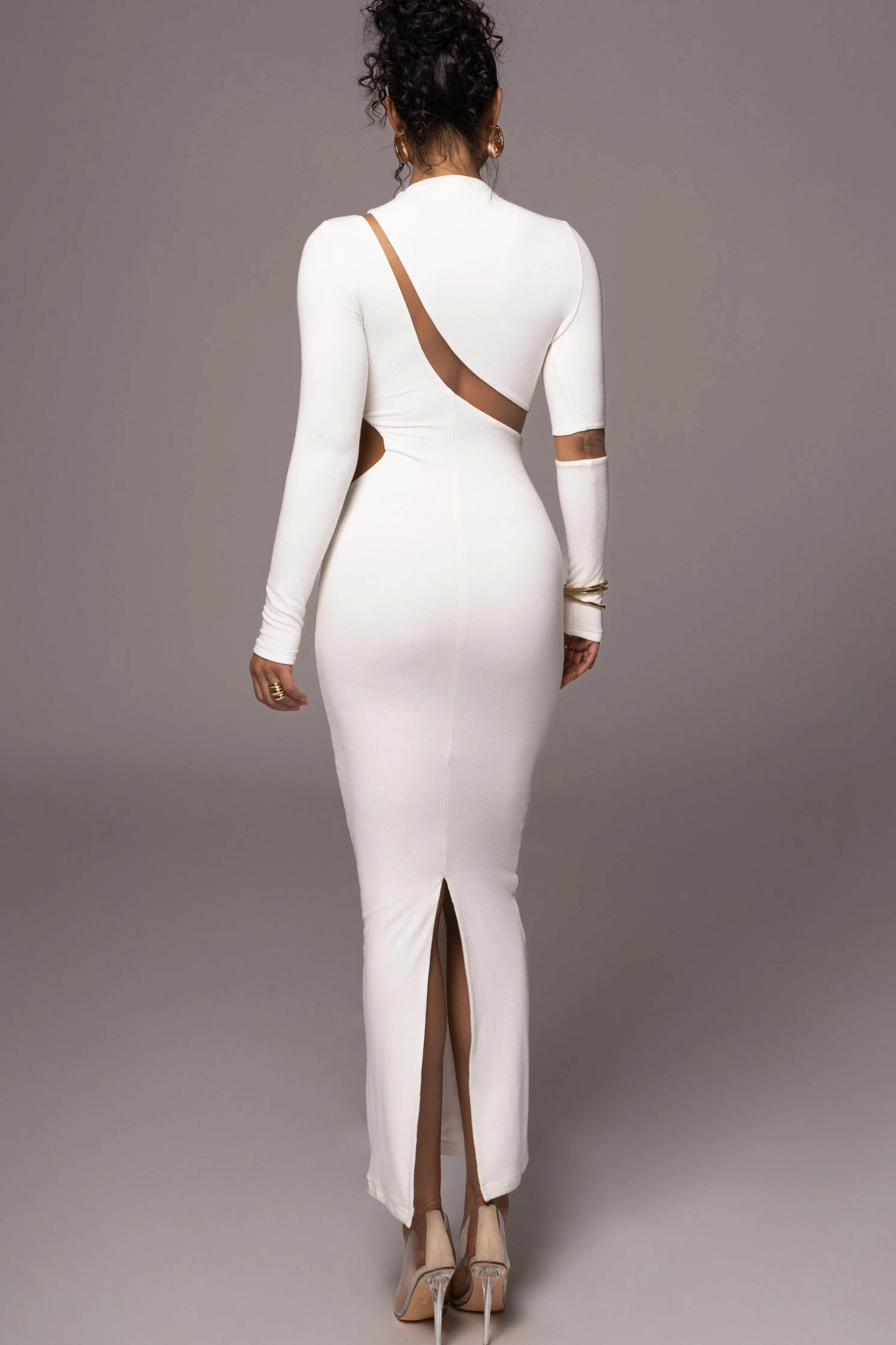 Ivory Show Stopper High Neck Dress