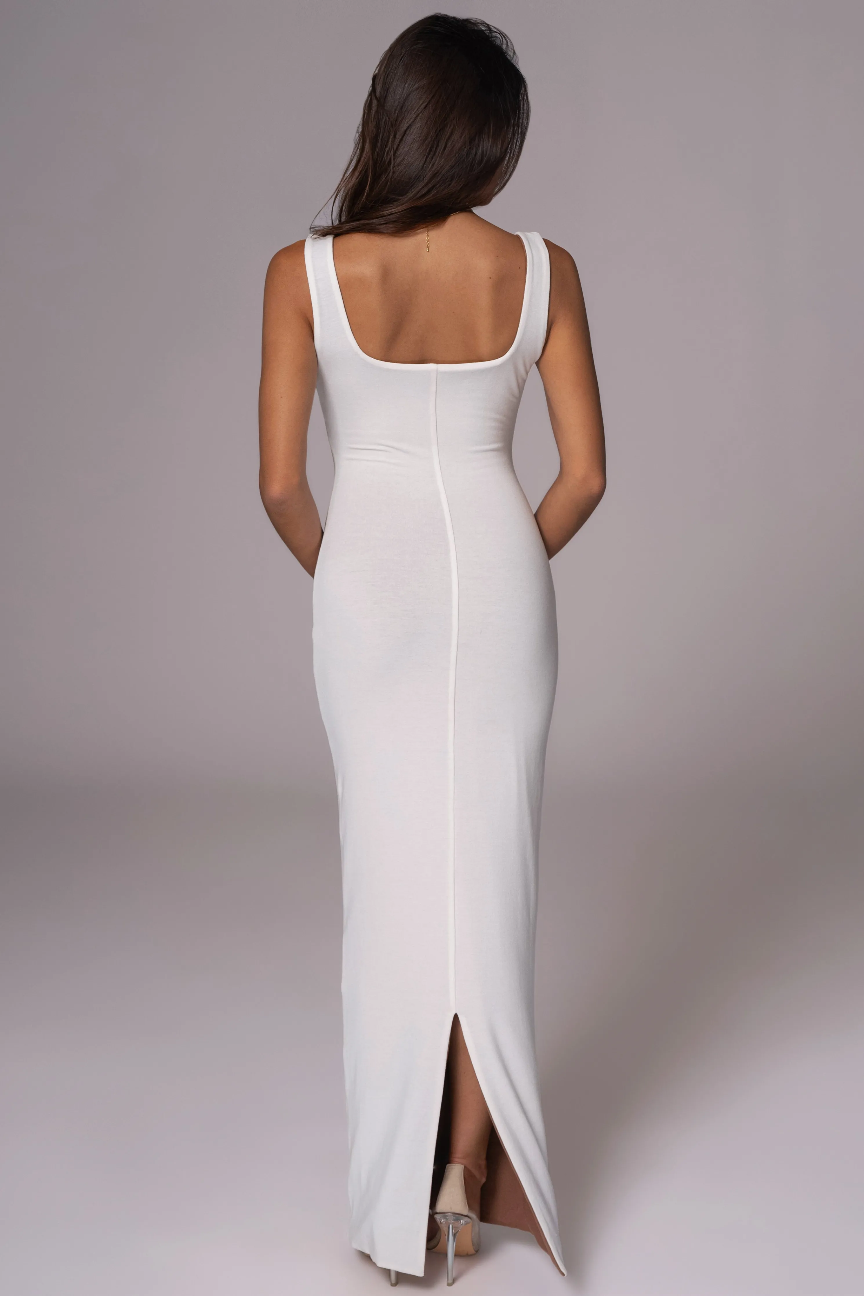 Ivory/Pecan Keidi Reversible Maxi Dress