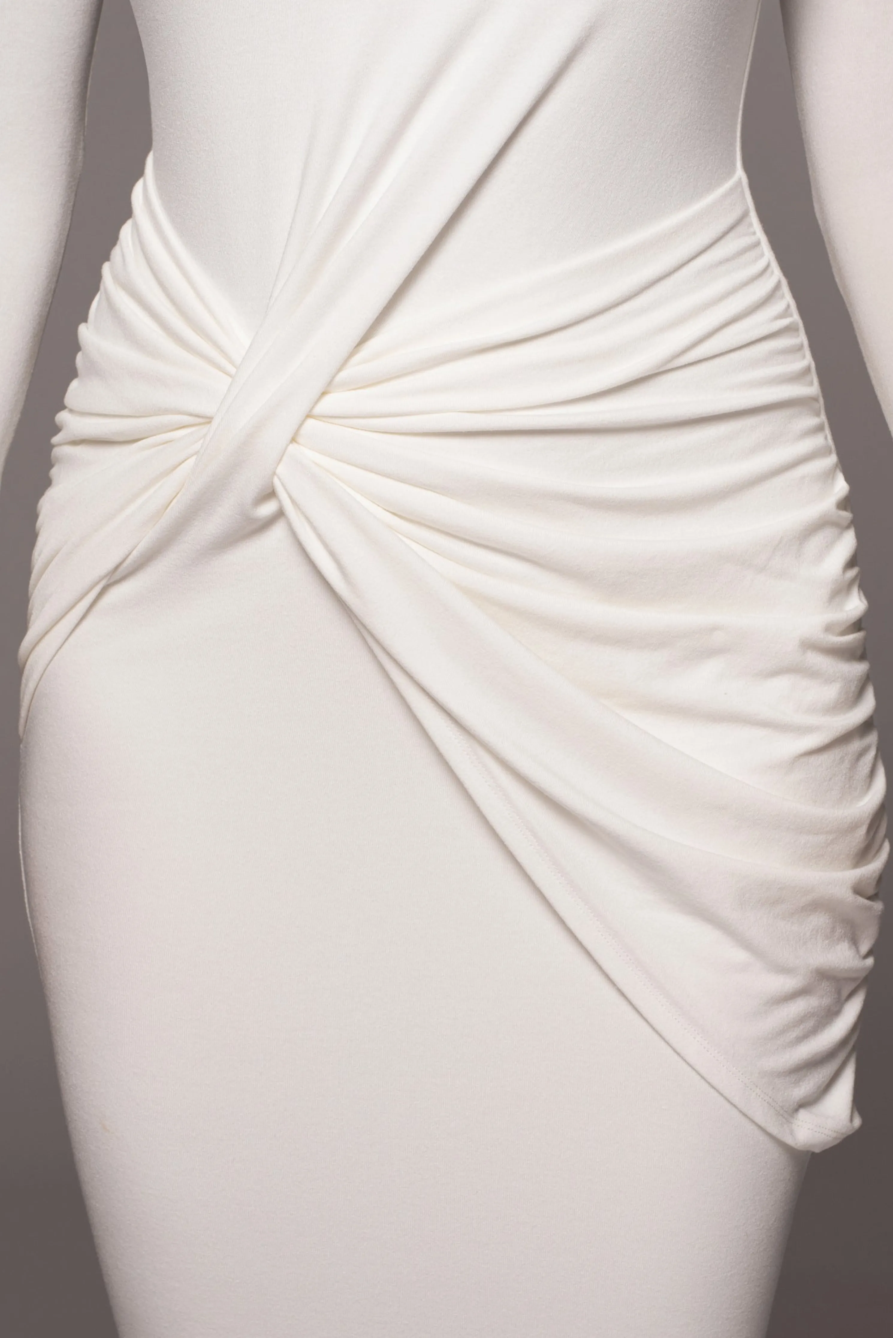 Jluxbasix Ivory Modern Lovers Midi Dress