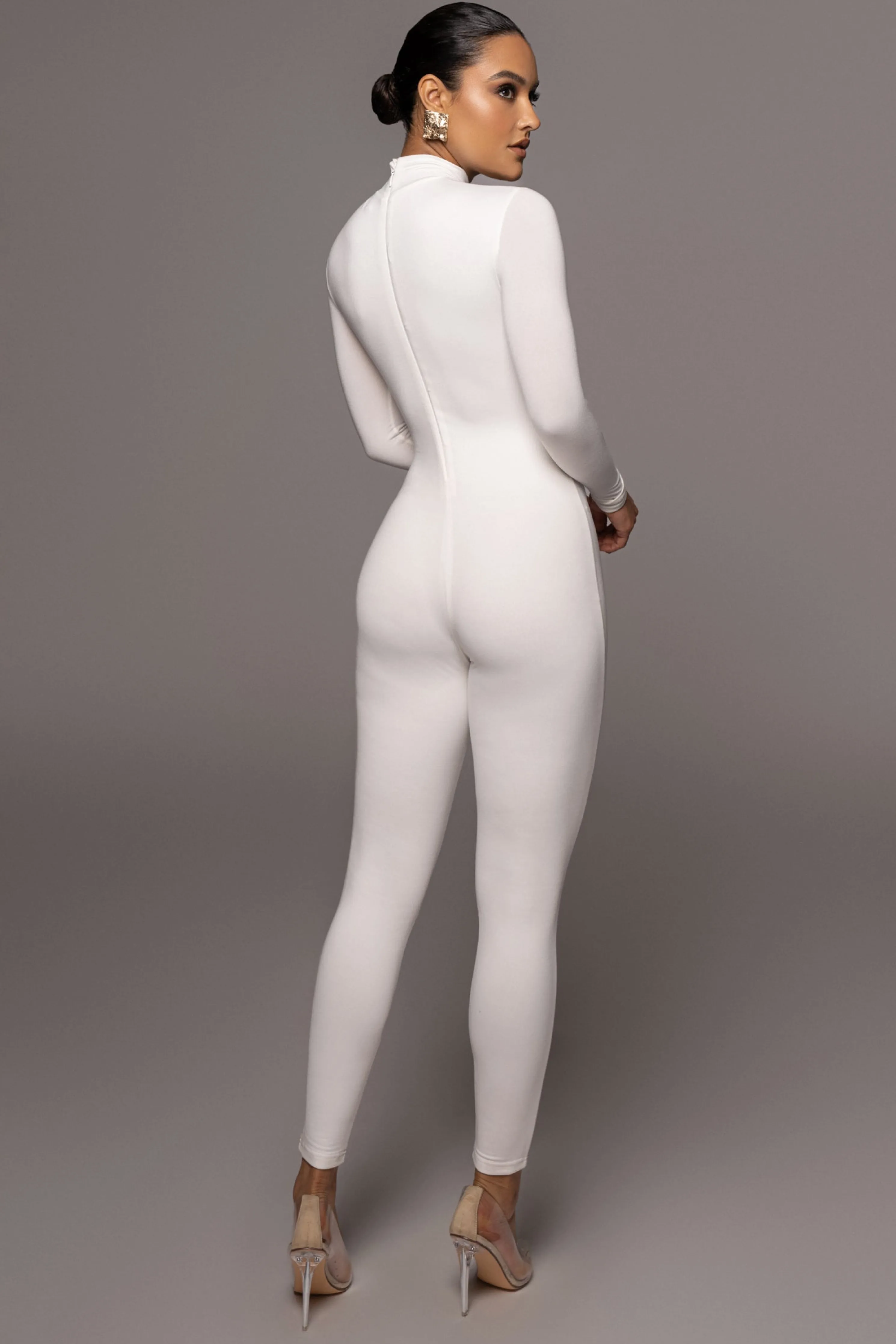 Jluxbasix White Raisa Jumpsuit