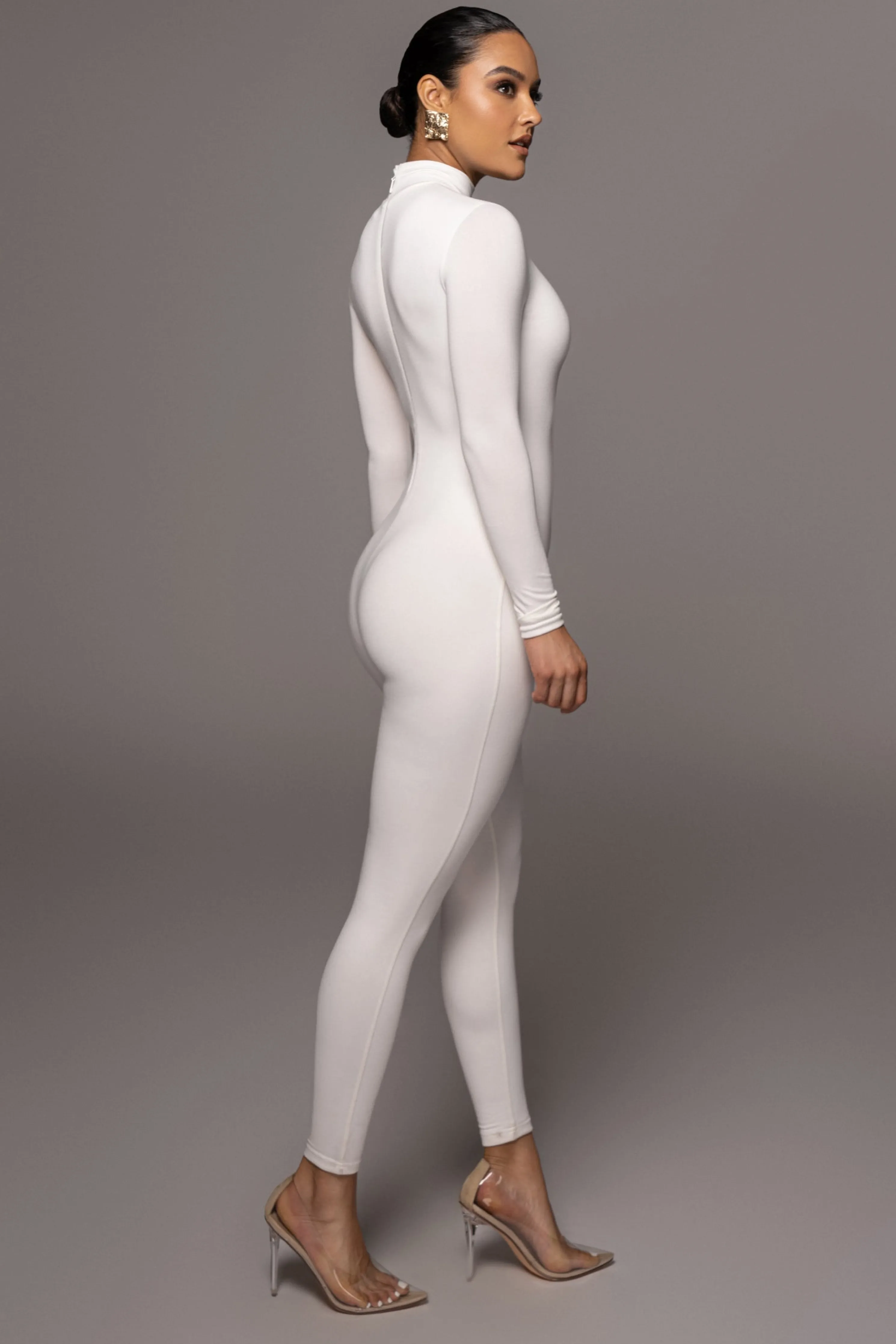 Jluxbasix White Raisa Jumpsuit