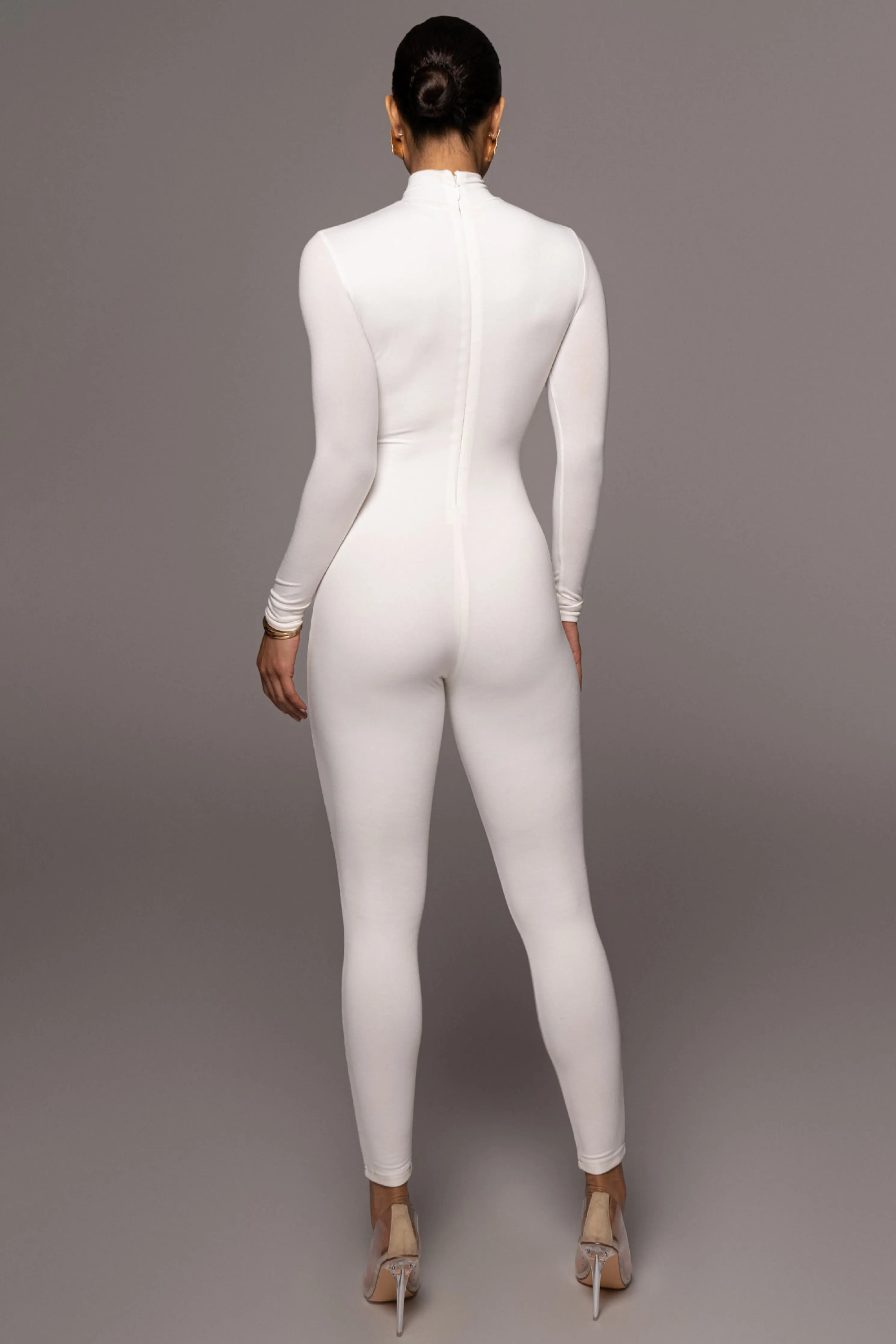 Jluxbasix White Raisa Jumpsuit