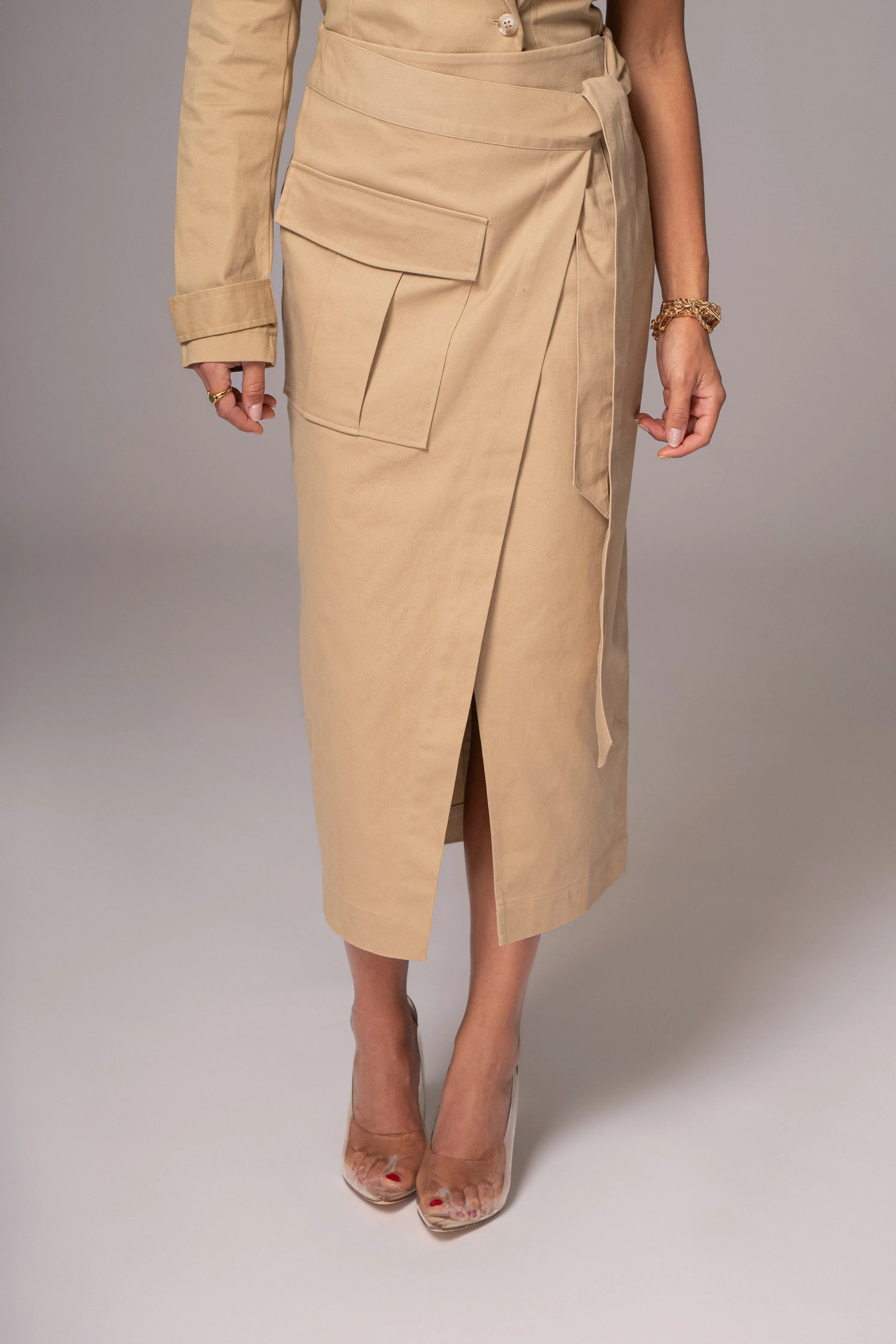 Khaki City Life Cargo Skirt