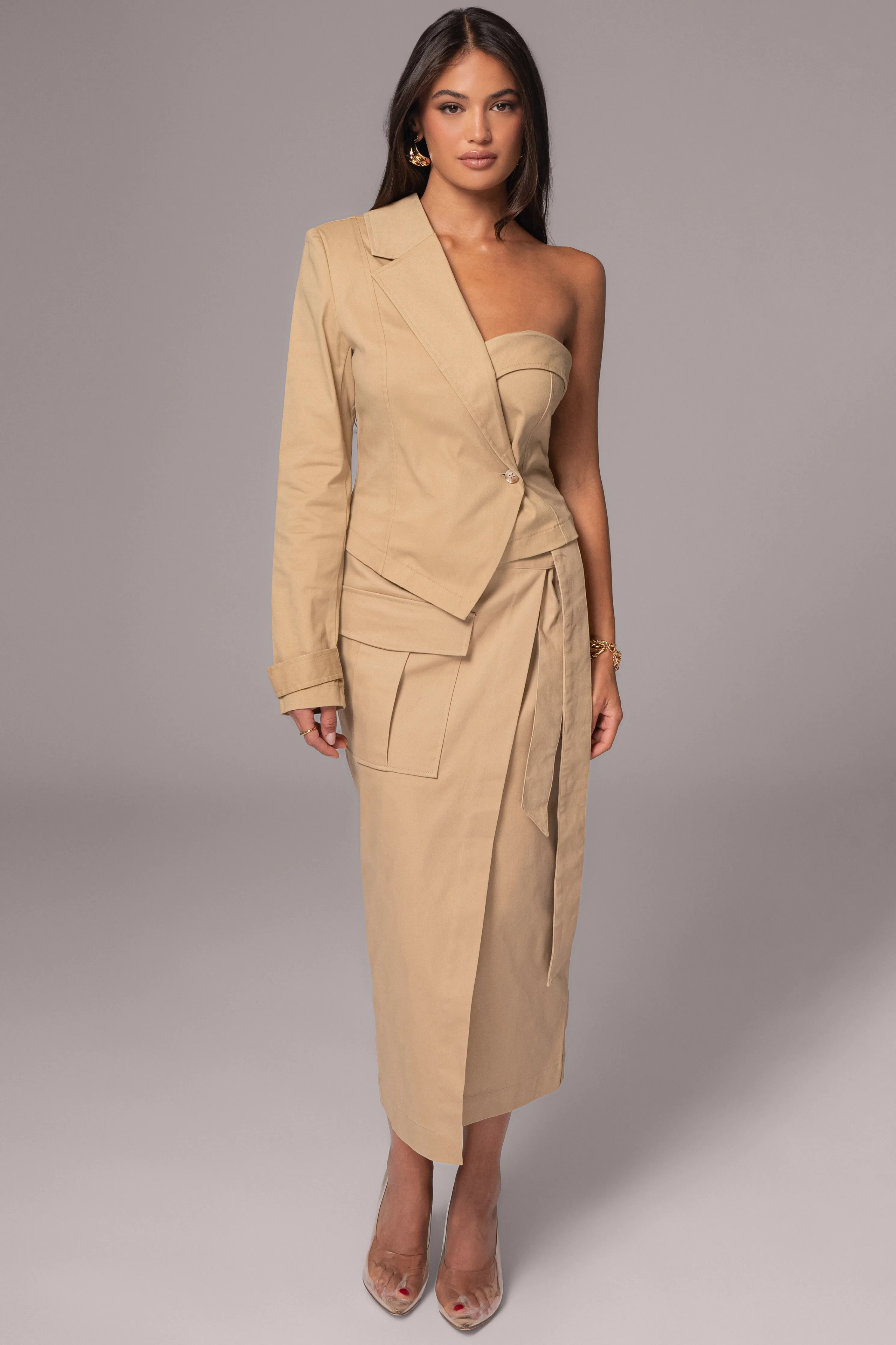 Khaki City Life Cargo Skirt