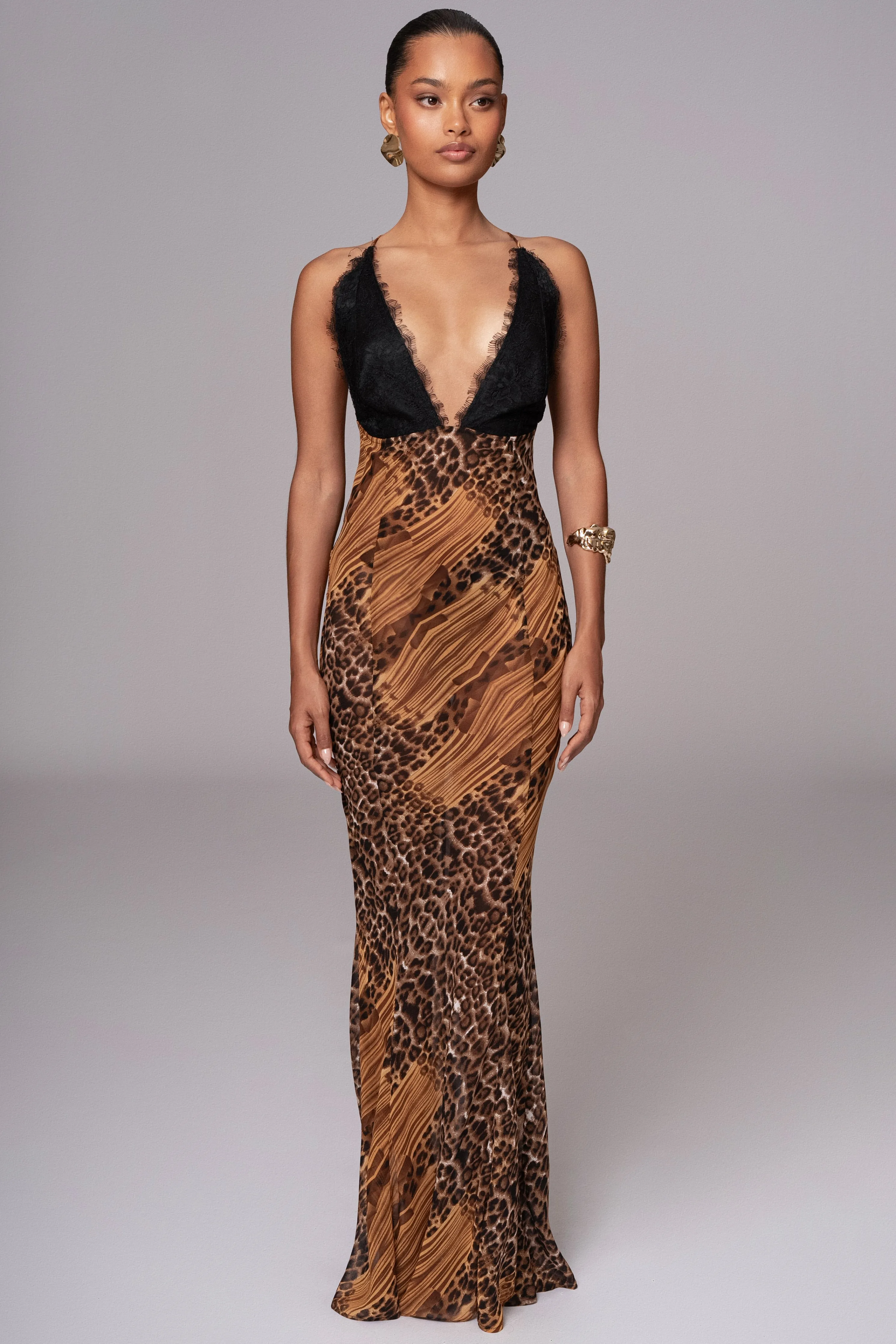 Leopard Print Keily Maxi Dress