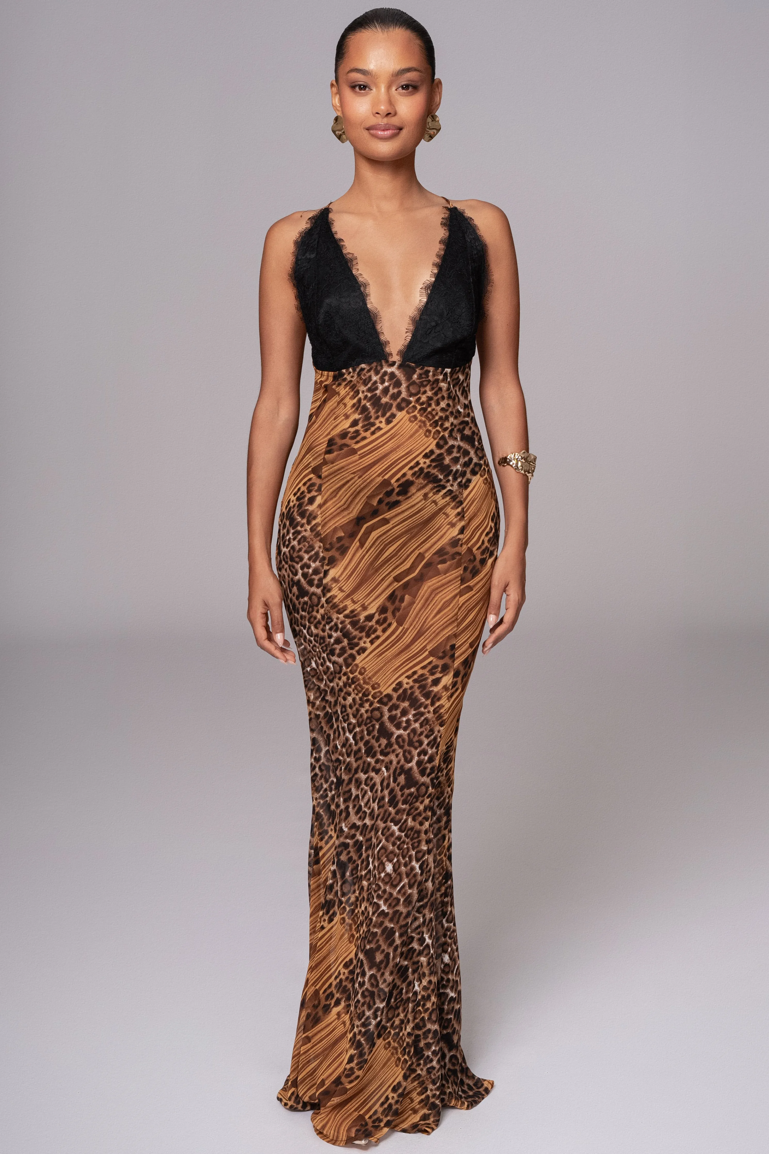Leopard Print Keily Maxi Dress