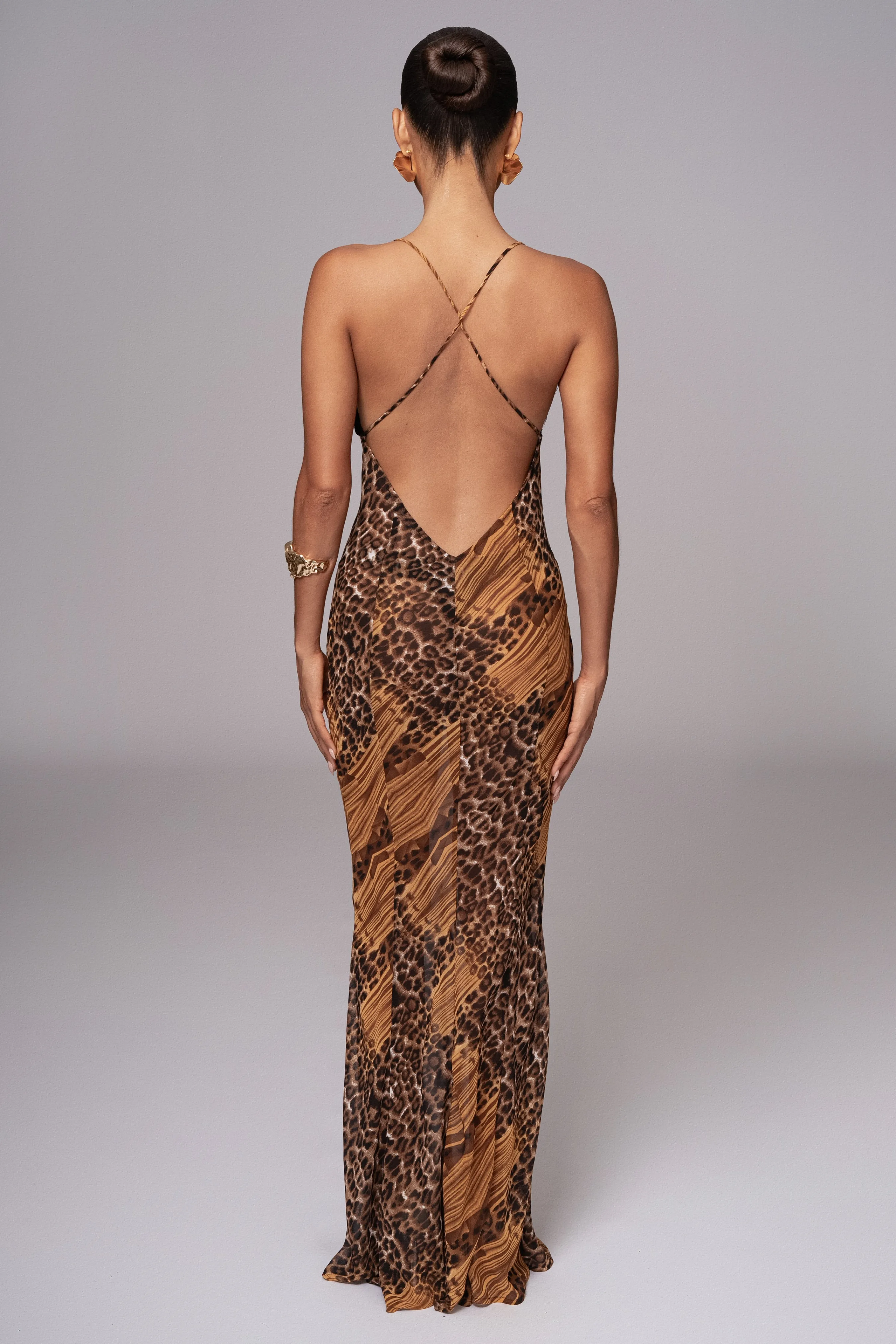 Leopard Print Keily Maxi Dress