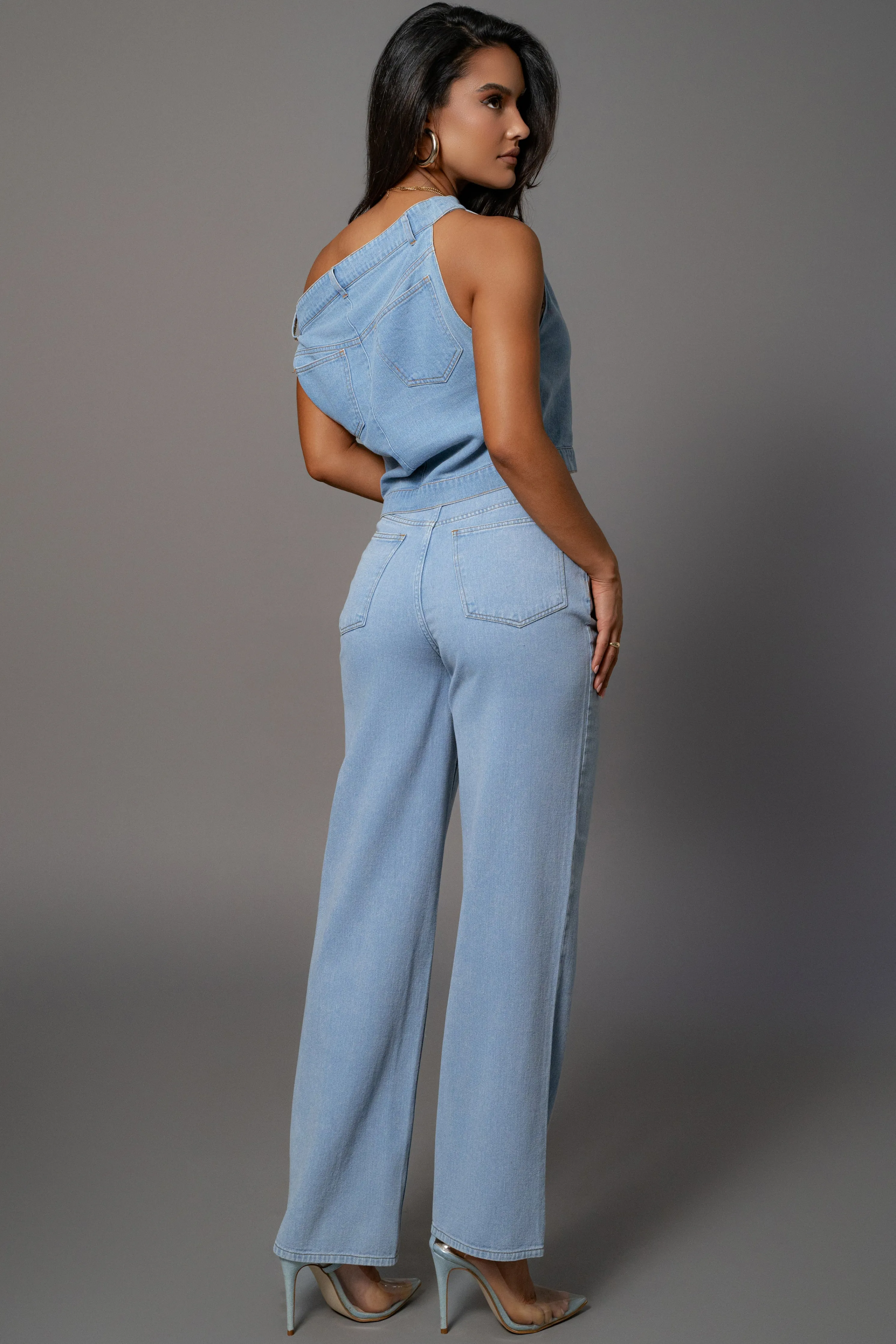 Light Wash Shanice Denim Top