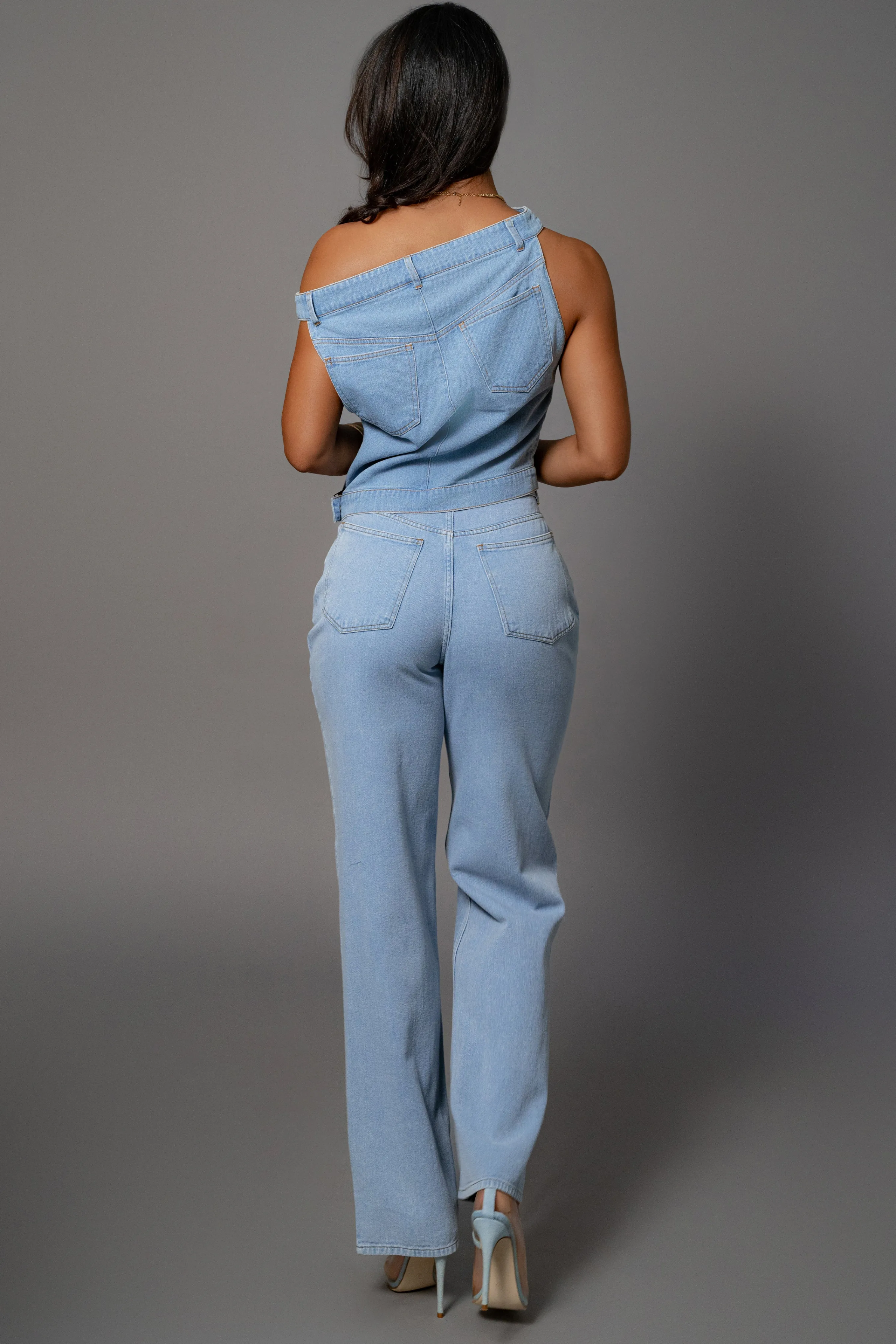 Light Wash Shanice Denim Top