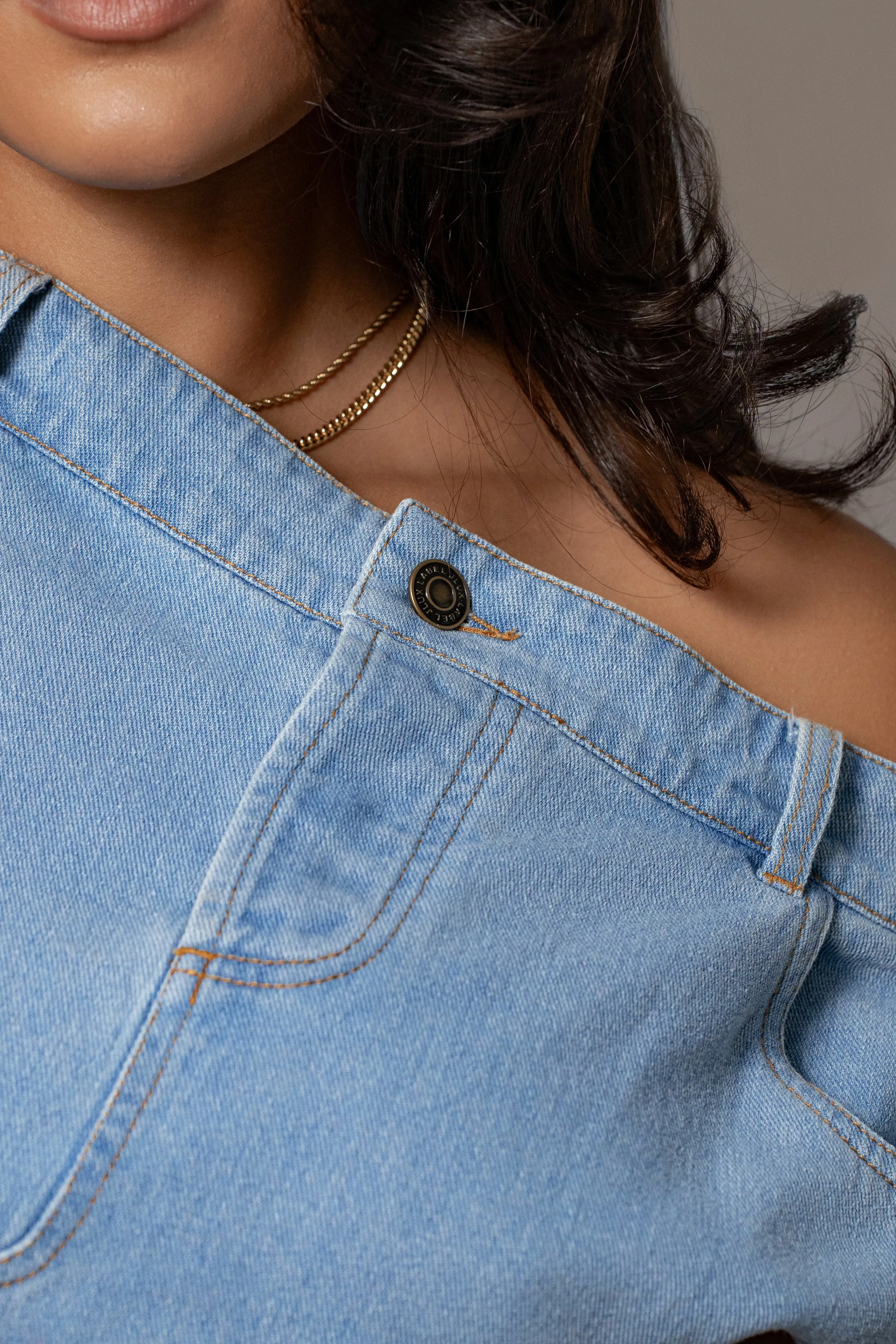 Light Wash Shanice Denim Top