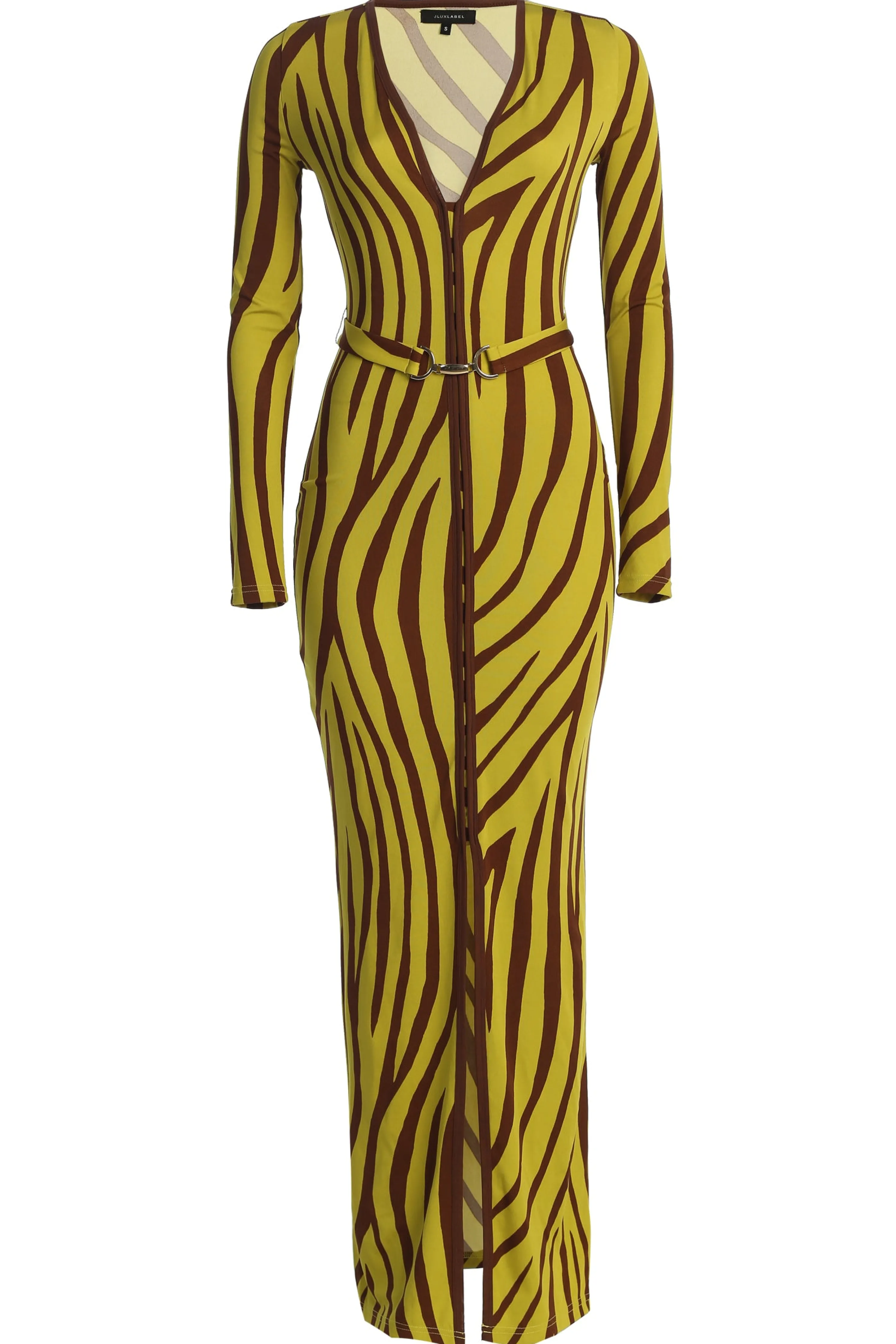 Lime Print Juki Maxi Dress